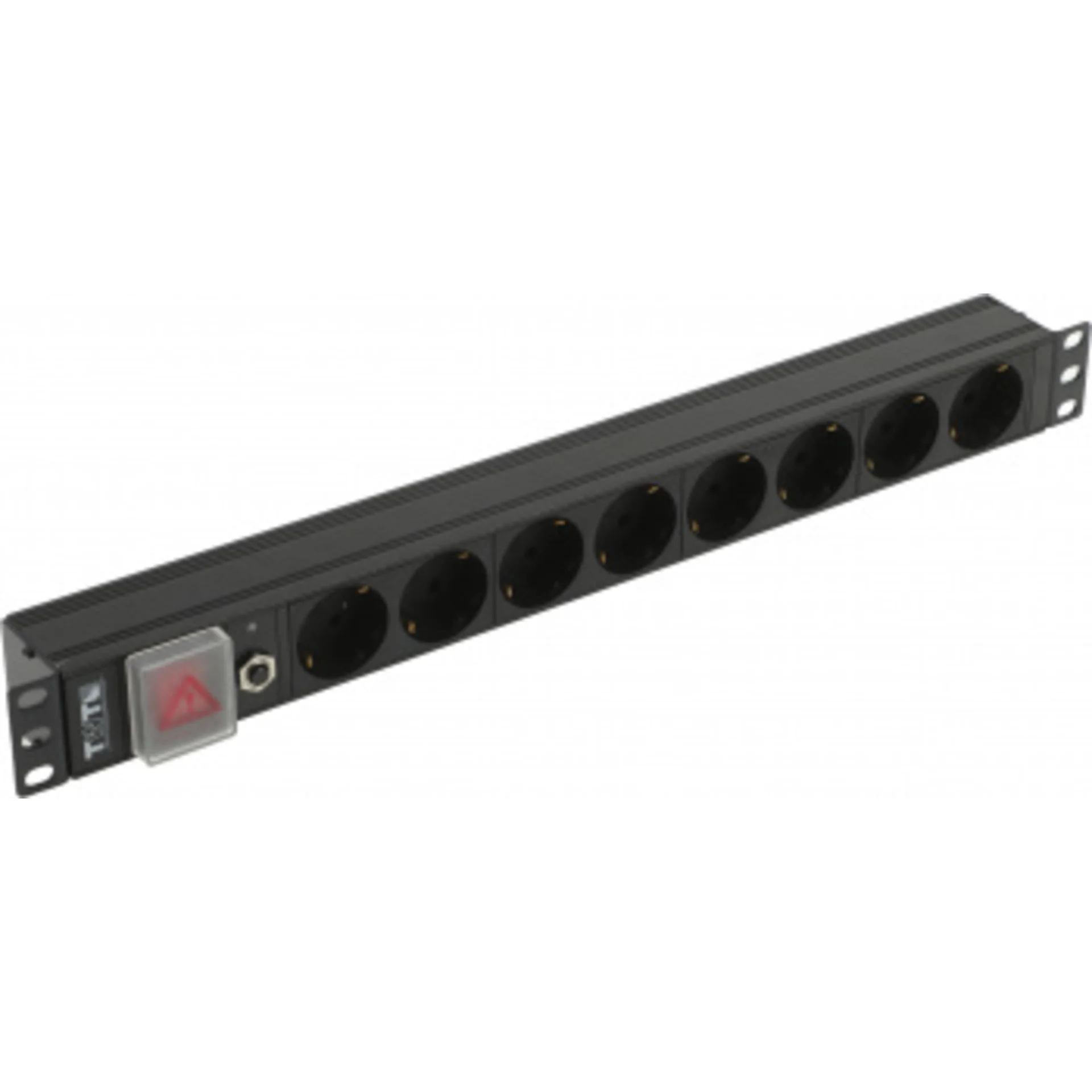 Блок распределения питания Lanmaster TWT-PDU19-10A8P гор.размещ. 8xSchuko базовые 10A