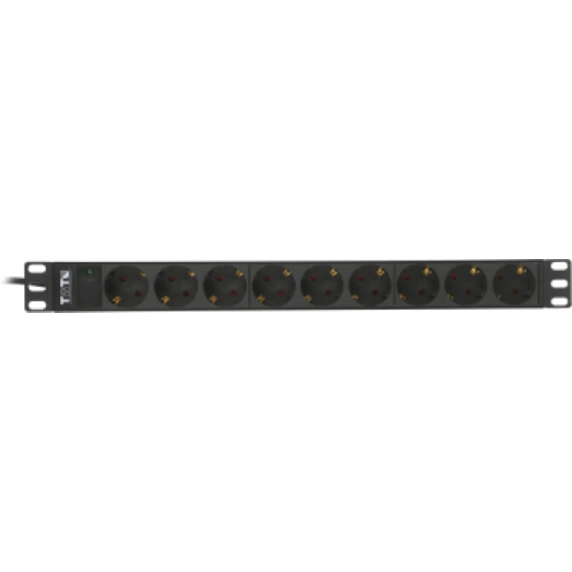 Блок распределения питания Lanmaster TWT-PDU19-10A9P4-3.0 гор.размещ. 9xSchuko базовые 10A C14 3м