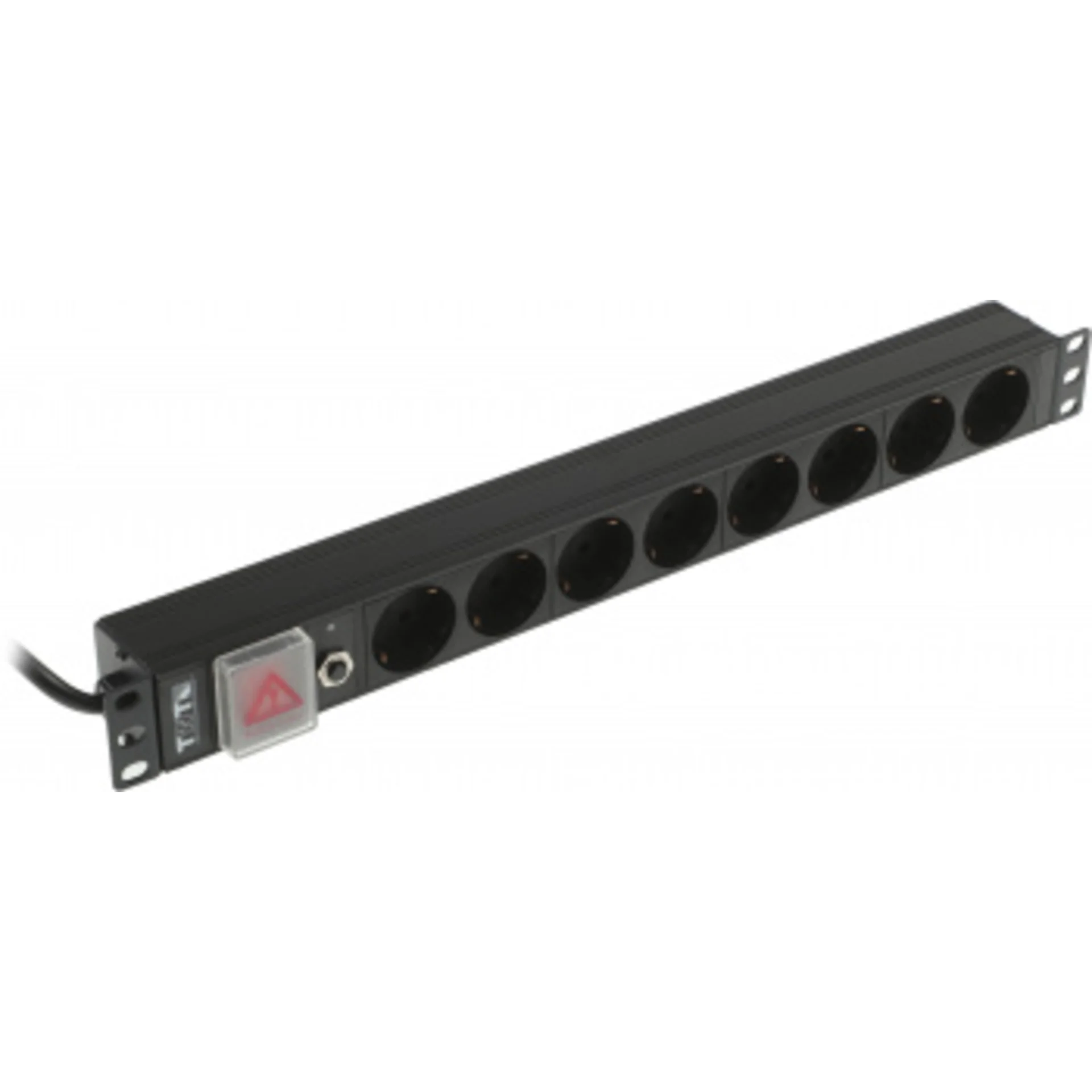 Блок распределения питания Lanmaster TWT-PDU19-16A8P-1.8 гор.размещ. 8xSchuko базовые 16A Schuko 1.8