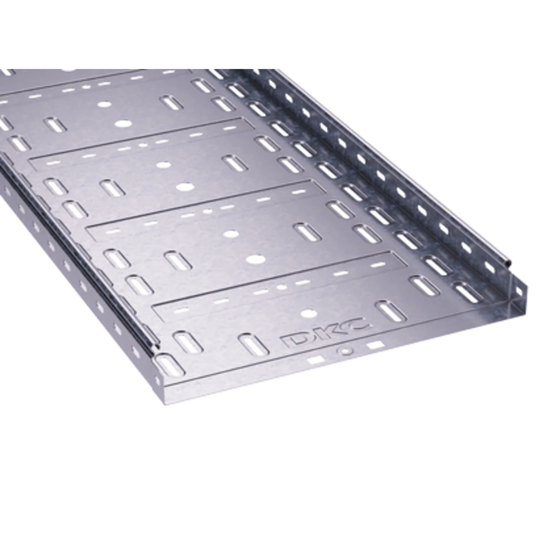 Лоток листовой перфорированный 400х100 L3000 сталь 1мм DKC 35345