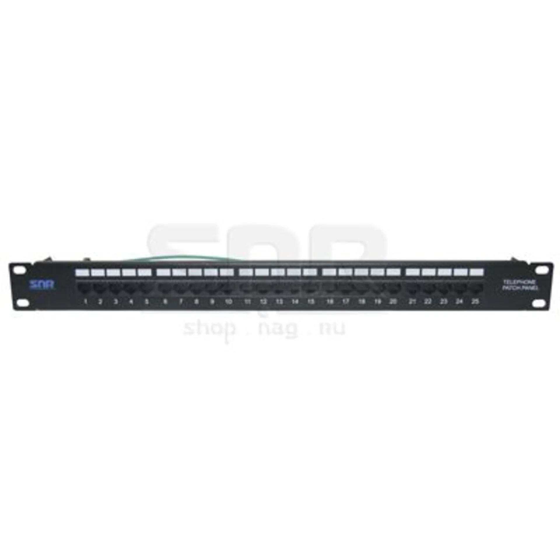 Патч-панель телефонная SNR, Cat. 3, 19", 1U, 25 портов