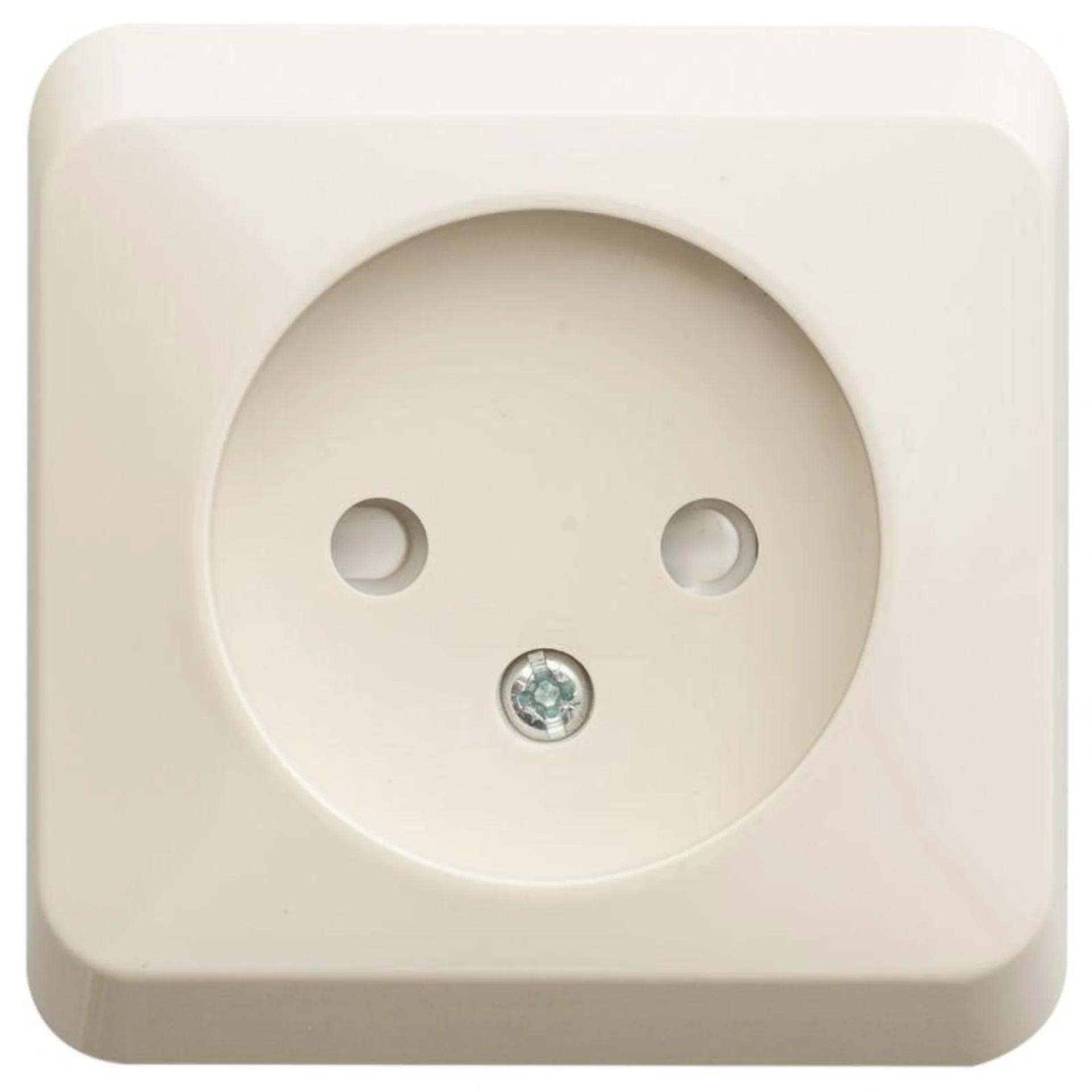 Розетка 1-м ОП Этюд 16А IP20 250В без заземл. защ. шторки крем. SE PA16-002K