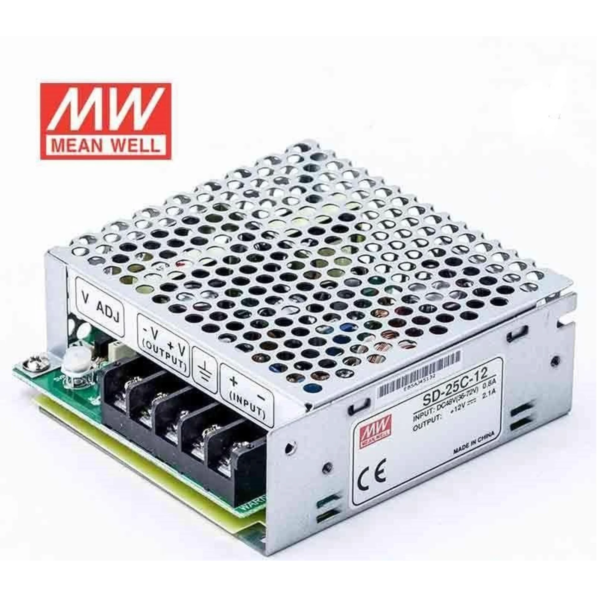 SD-25C-12, DC/DC преобразователь, 25Вт, вход 36...72В, выход 12В/2.1А