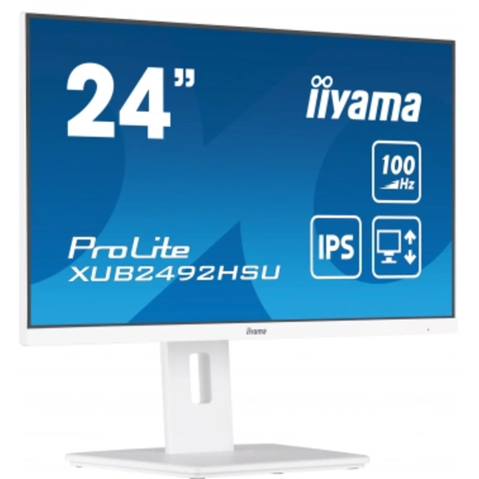 Монитор Iiyama 23.8" ProLite XUB2492HSU-W6 белый IPS LED 0.4ms 16:9 HDMI M/M матовая HAS Piv 250cd 1