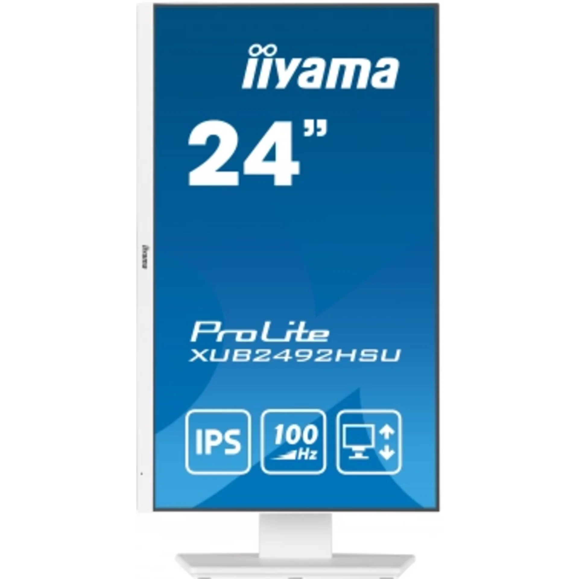 Монитор Iiyama 23.8" ProLite XUB2492HSU-W6 белый IPS LED 0.4ms 16:9 HDMI M/M матовая HAS Piv 250cd 1