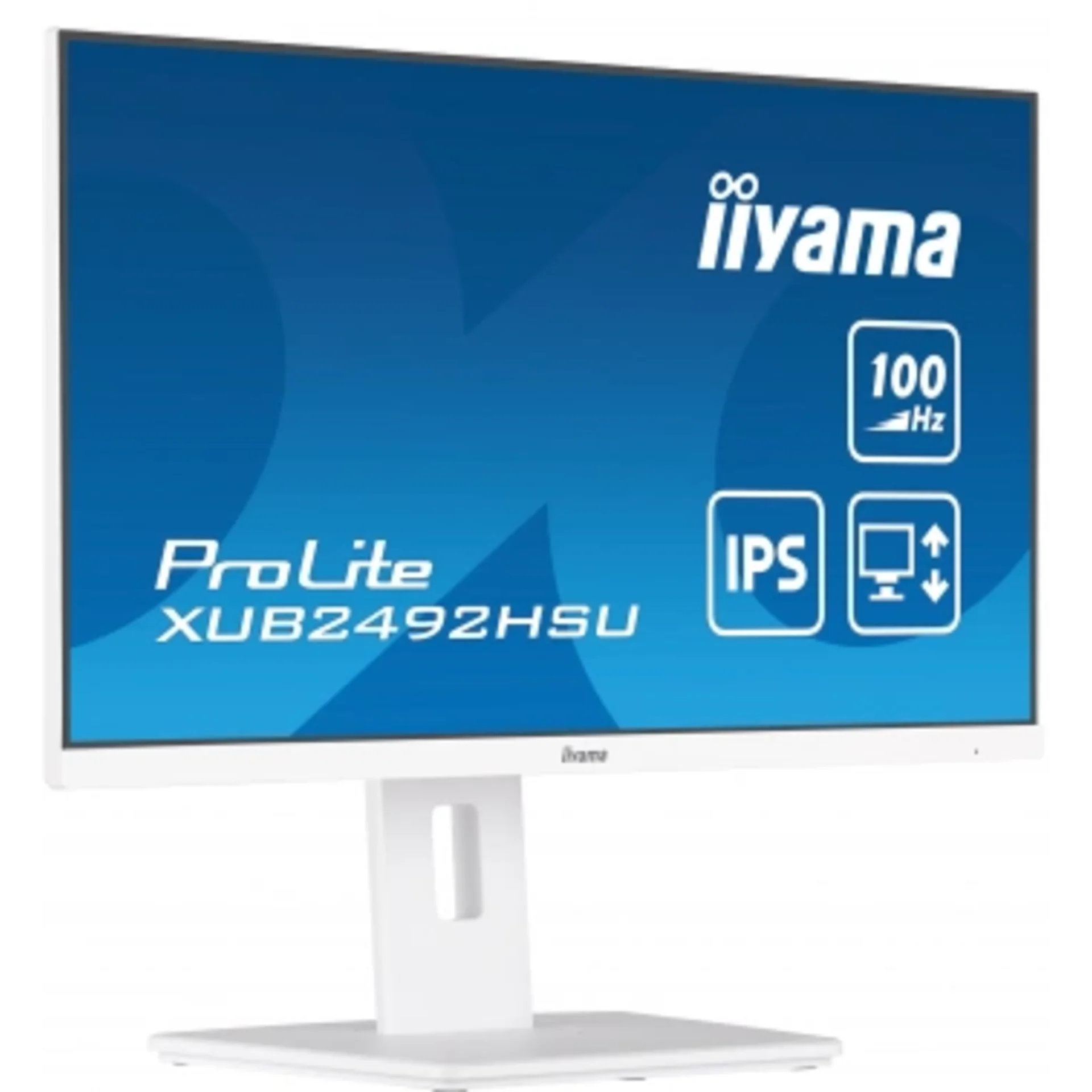 Монитор Iiyama 23.8" ProLite XUB2492HSU-W6 белый IPS LED 0.4ms 16:9 HDMI M/M матовая HAS Piv 250cd 1