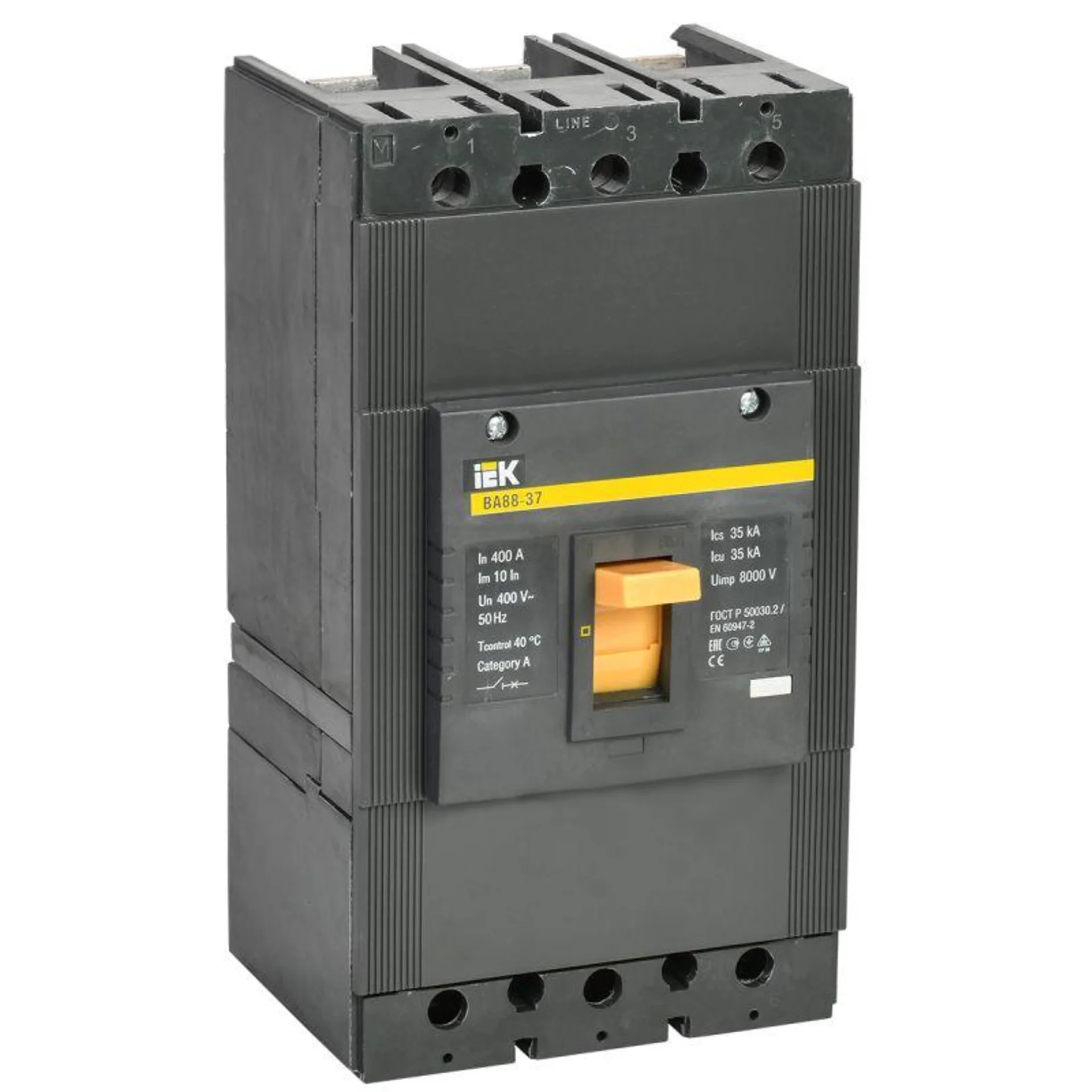 Выключатель автоматический 3п 400А 35кА ВА 88-37 IEK SVA40-3-0400