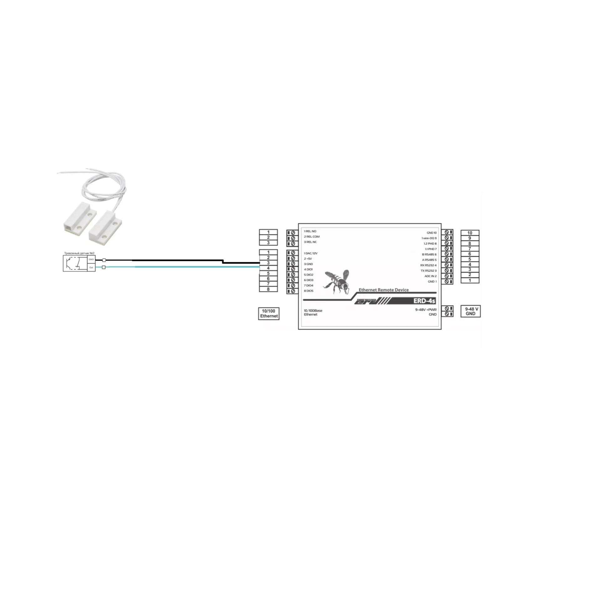 Извещатель охранный магнитоконтактный SNR-DS-01