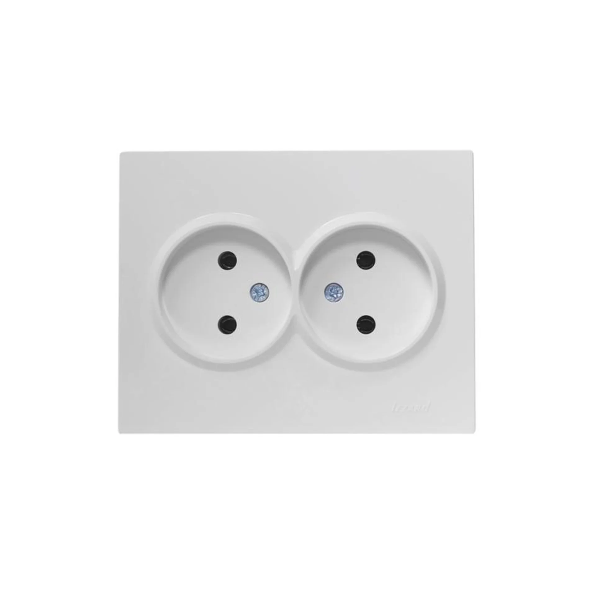 Розетка 2-м СП VESNA без заземл. ПБТ бел. LEZARD 742-0200-128B