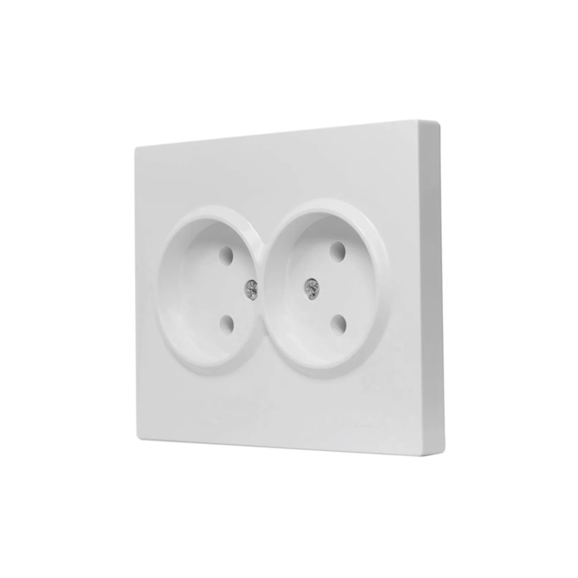 Розетка 2-м СП VESNA без заземл. ПБТ бел. LEZARD 742-0200-128B