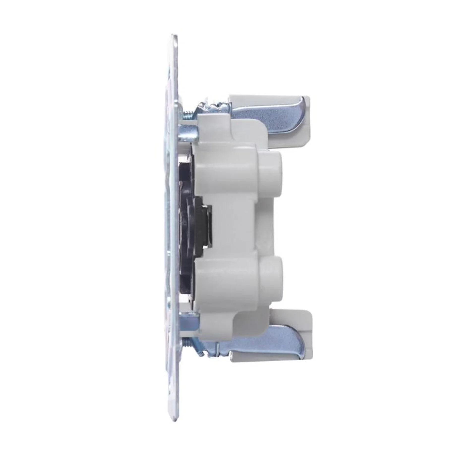 Розетка 2-м СП VESNA без заземл. ПБТ бел. LEZARD 742-0200-128B