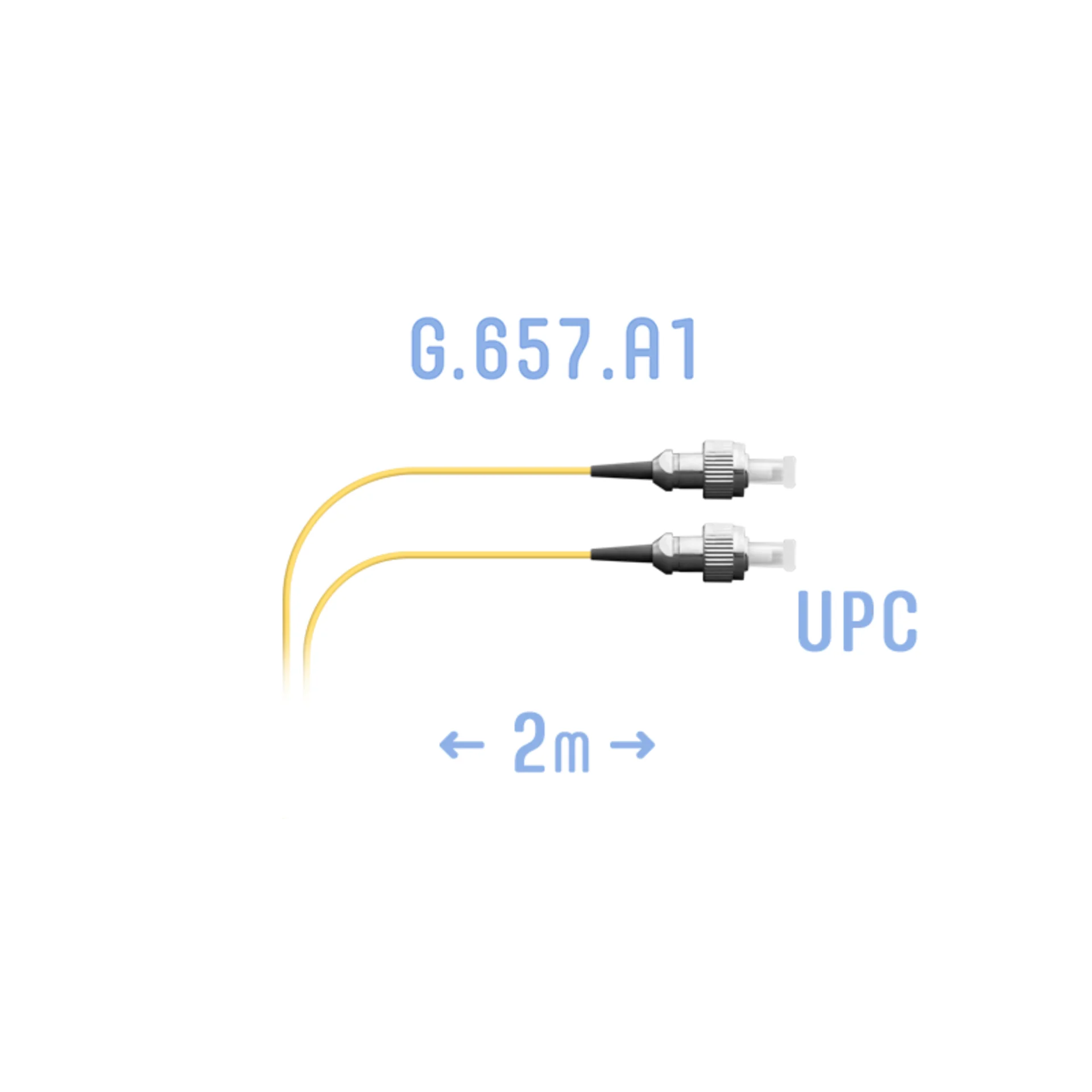 Шнур монтажный оптический FC/UPC SM G.657.A1 3 метра