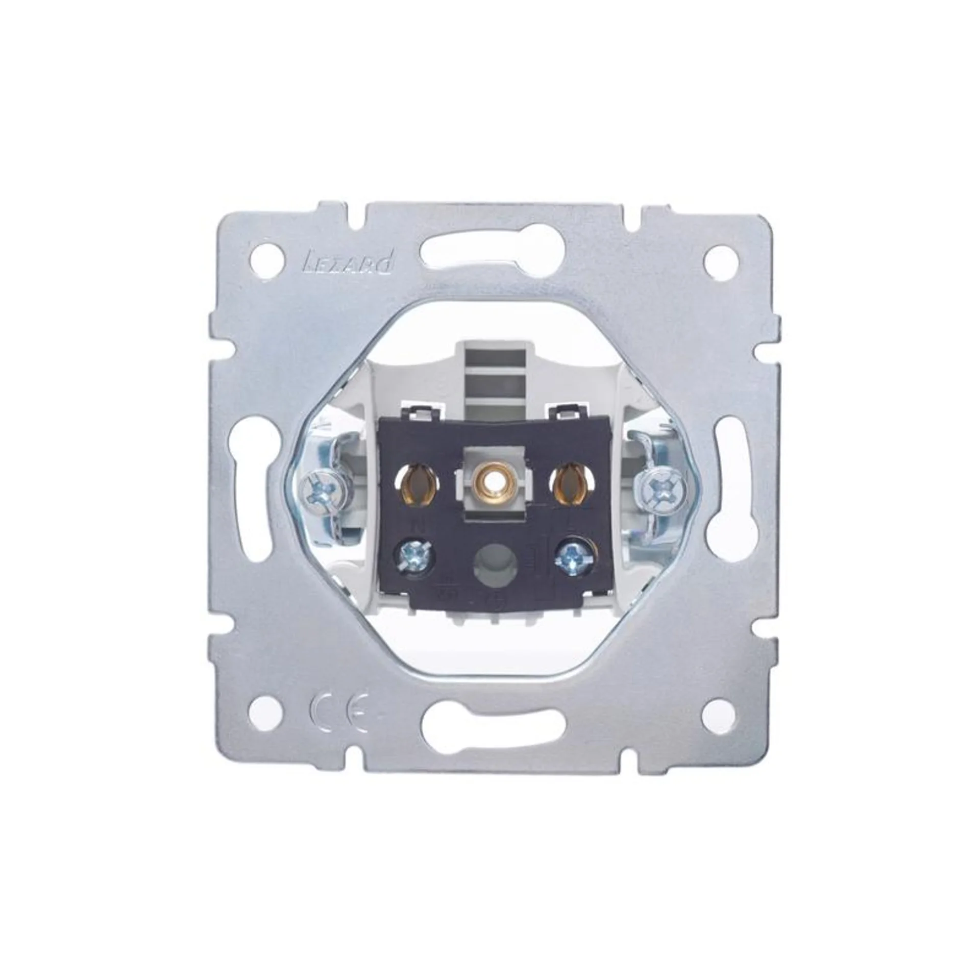 Розетка 1-м СП Vesna без заземл. ПБТ механизм бел. LEZARD 742-0288-121B