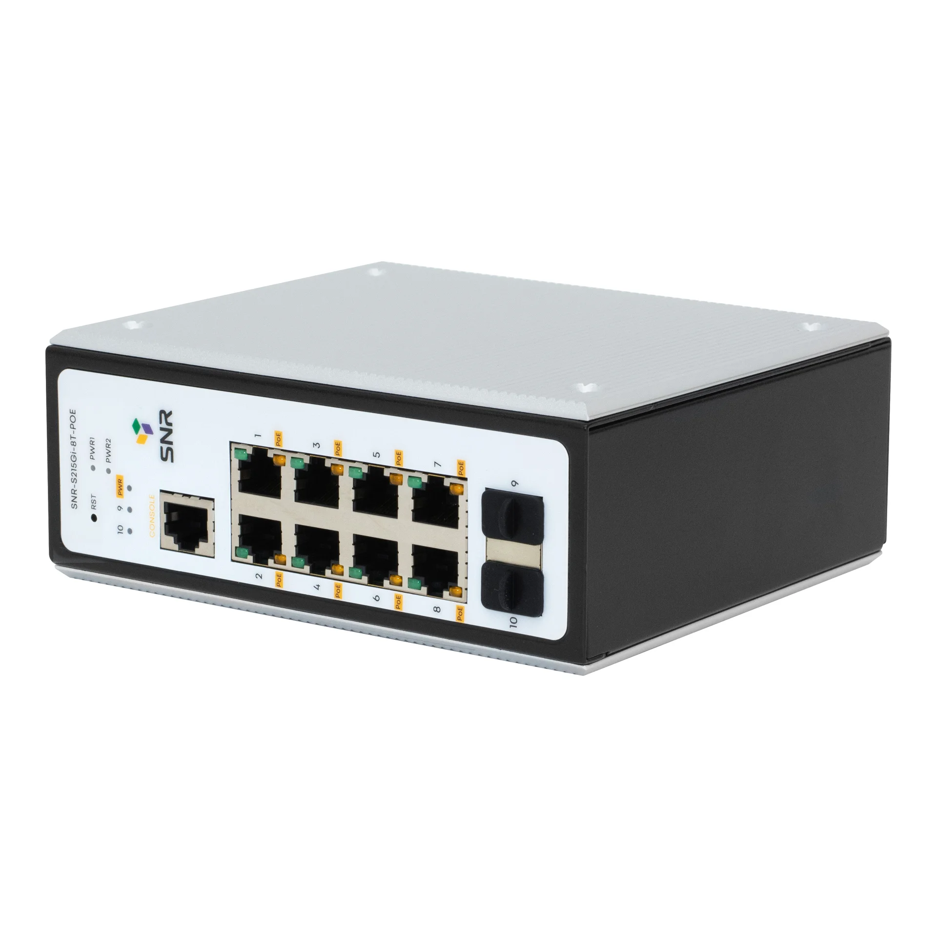 Управляемый промышленный POE коммутатор уровня 2 SNR-S215Gi-8T-POE