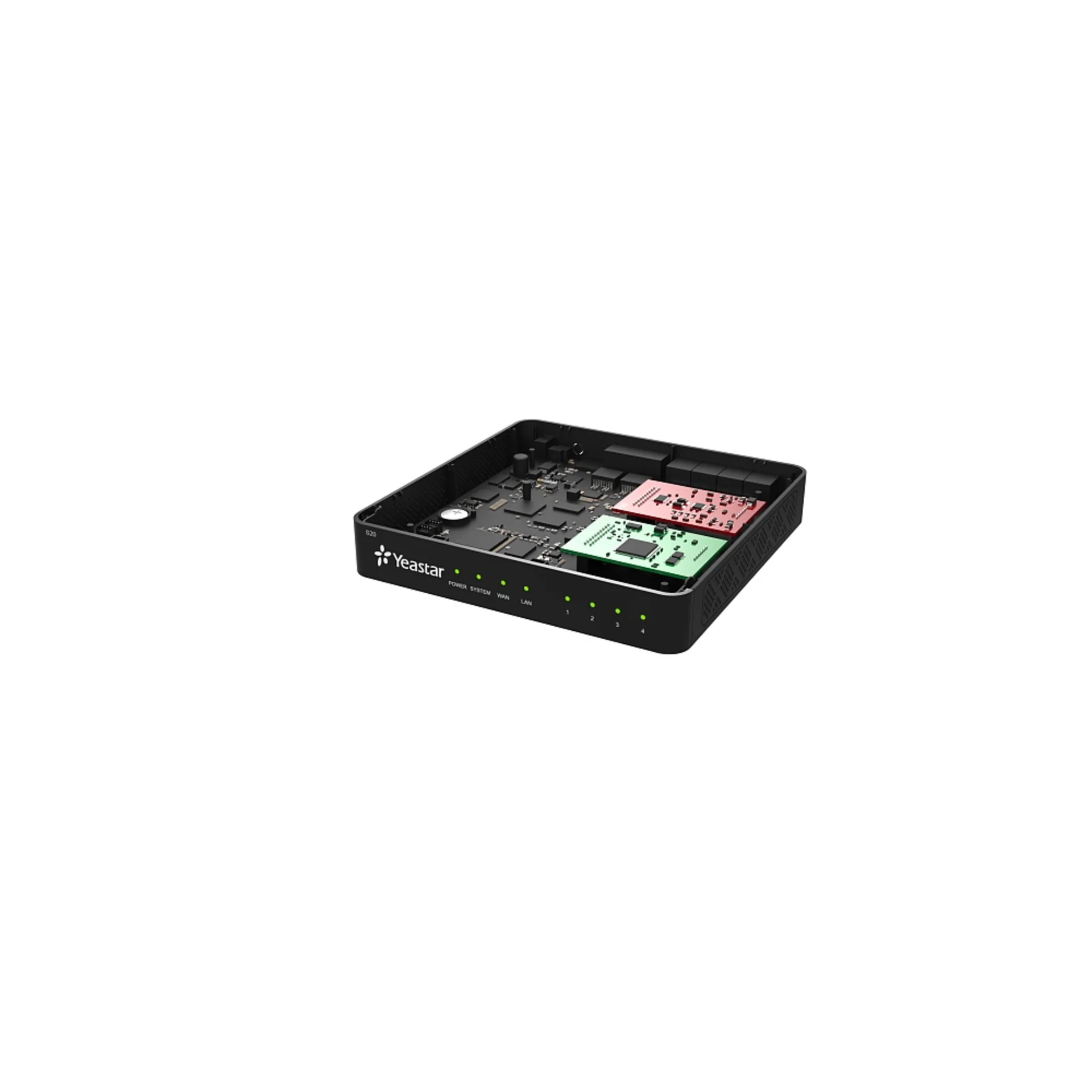 IP АТС Yeastar S20, 20 абонентов и 10 вызовов, поддержка FXO, FXS, GSM, BRI