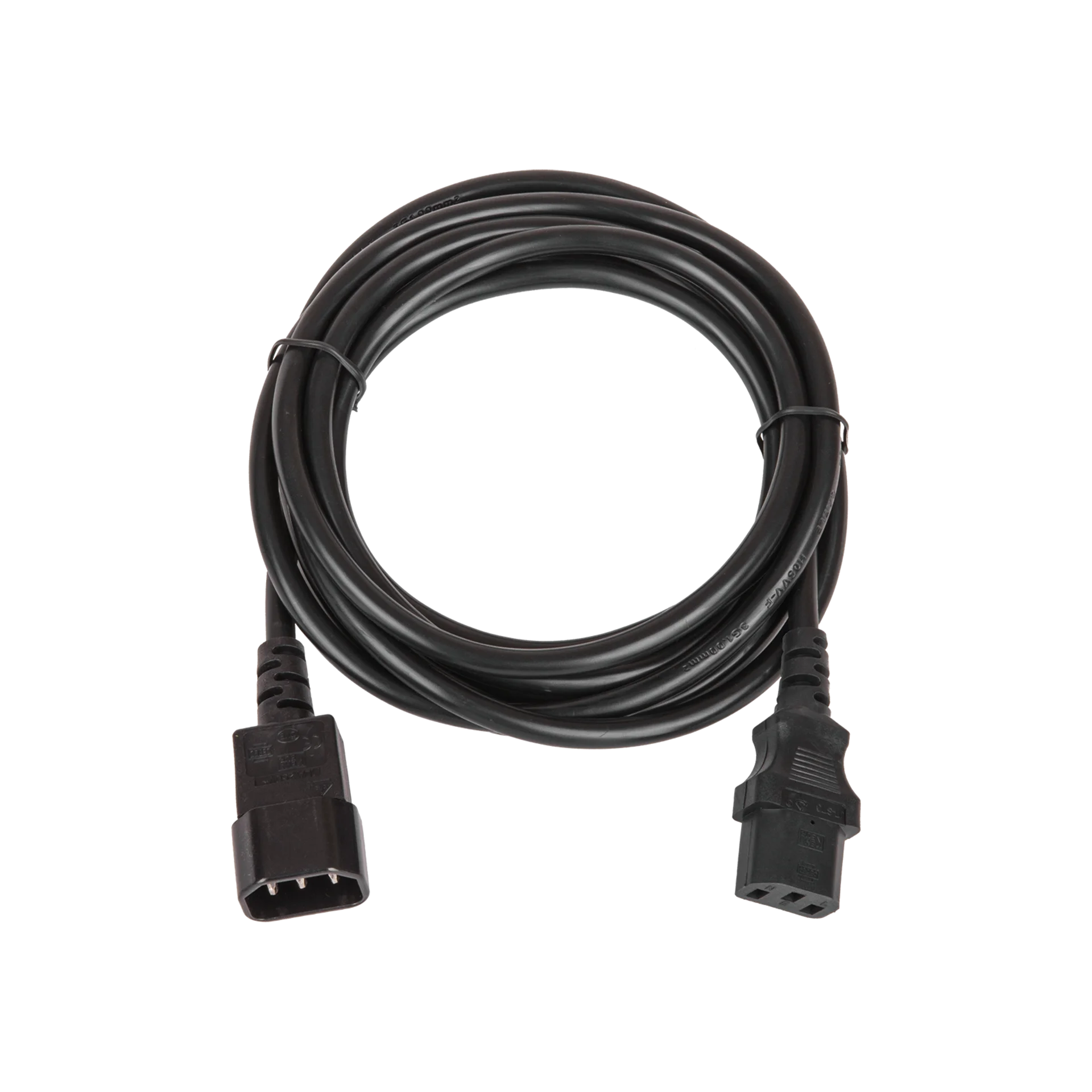 Кабель питания TLK, вход - разъём C14 (IEC 60320), выход - разъём C13 (IEC 60320), 3x1мм2, 1,8 м, 250В 10A, черный