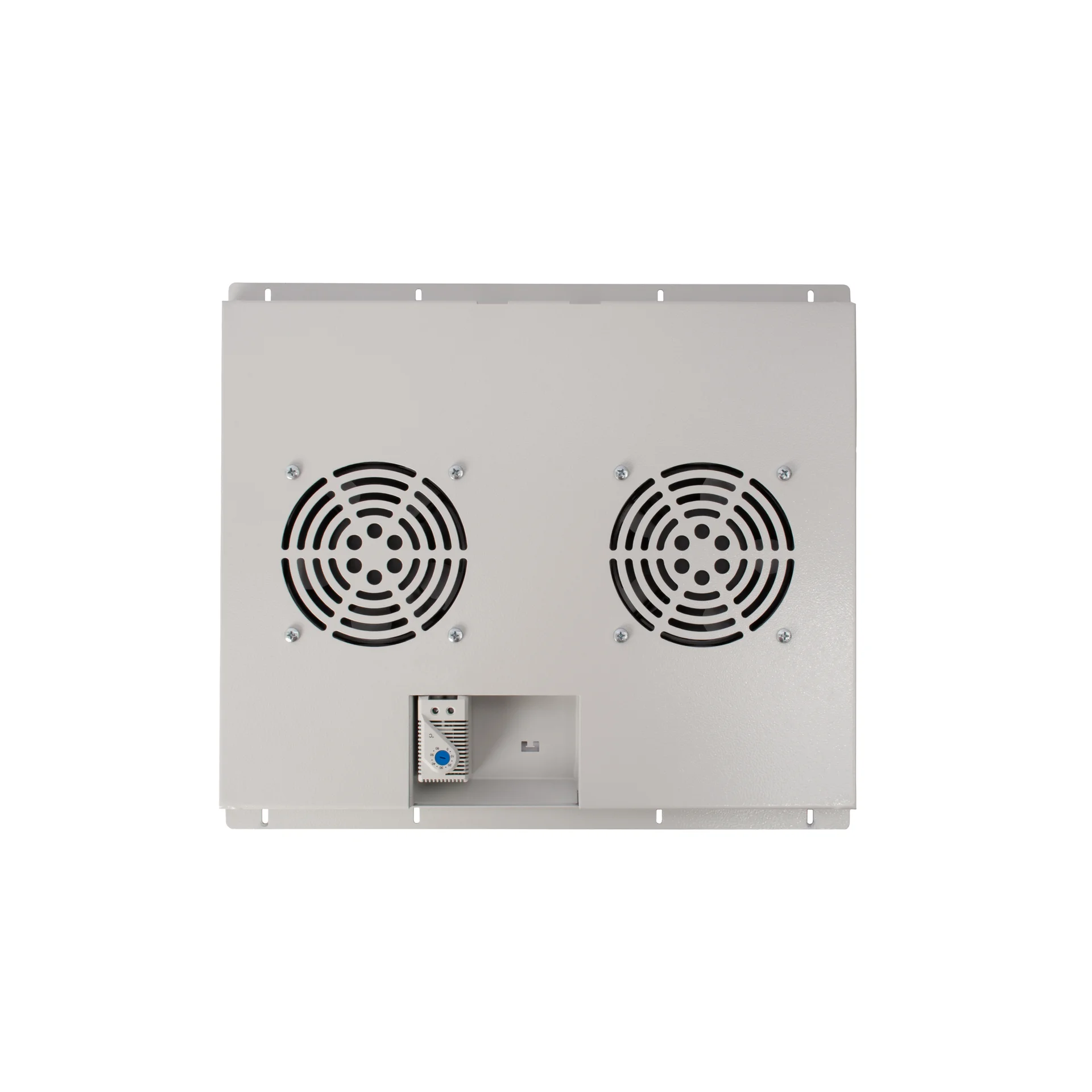 Блок вентиляторов для шкафов TFC глубиной 600мм, 2 вентилятора с терморегулятором, серый