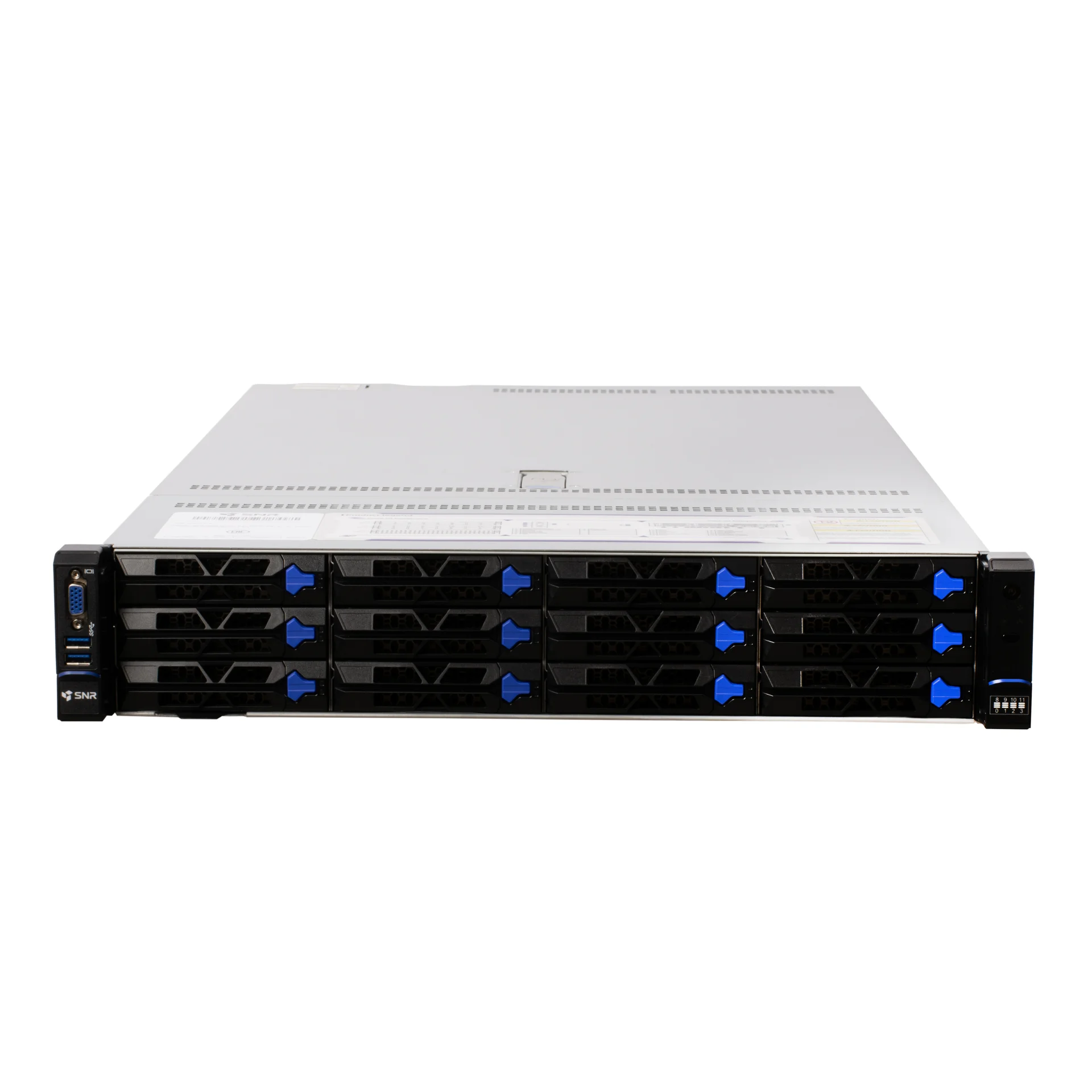 Серверная платформа SNR-SR2412LE, 2U, AMD EPYC Gen4,5, DDR5, 12xHDD, резервируемый БП