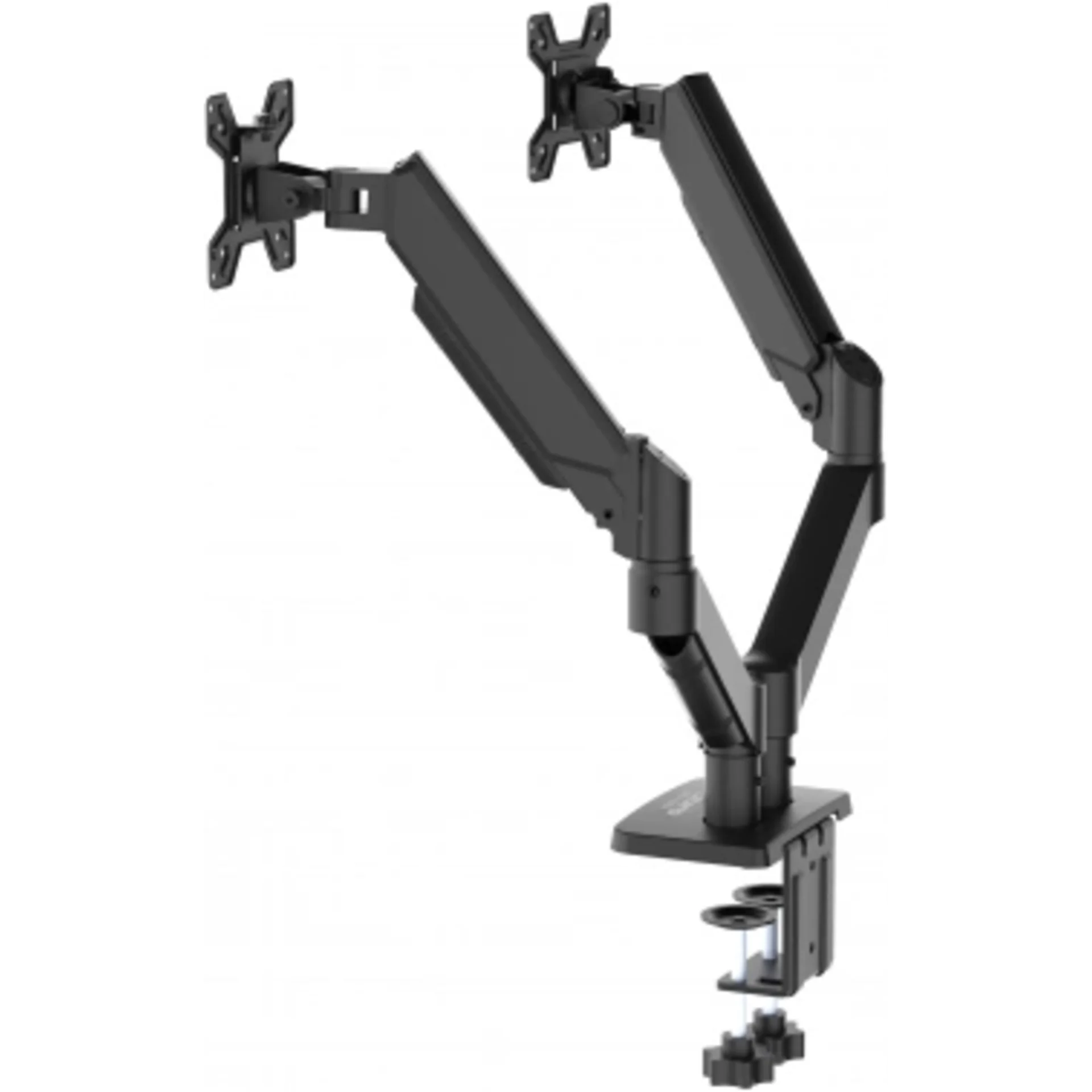 Кронштейн для мониторов ЖК Buro BU-M12 черный 17"-32" макс.10кг крепление к столешнице поворот и нак