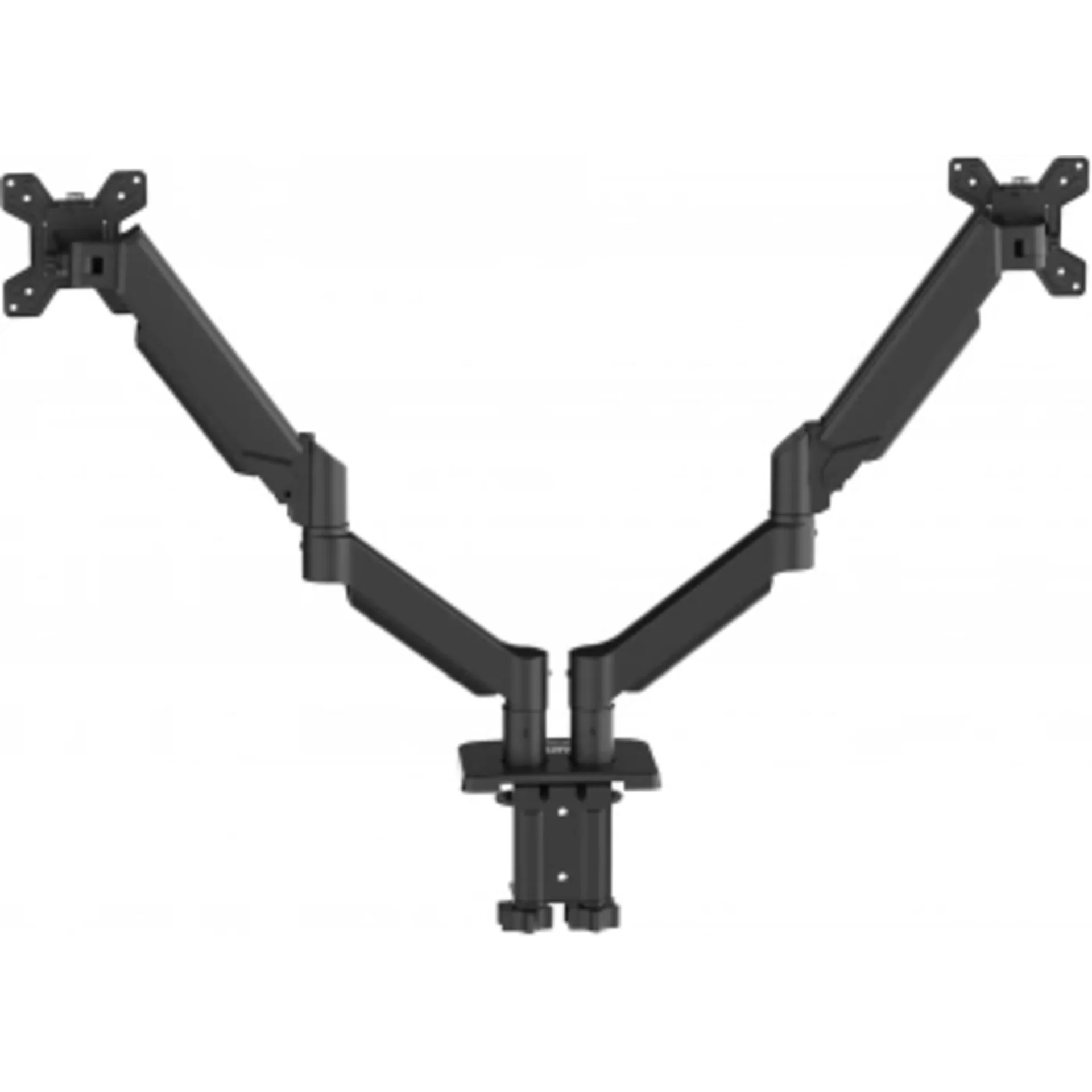 Кронштейн для мониторов ЖК Buro BU-M12 черный 17"-32" макс.10кг крепление к столешнице поворот и нак