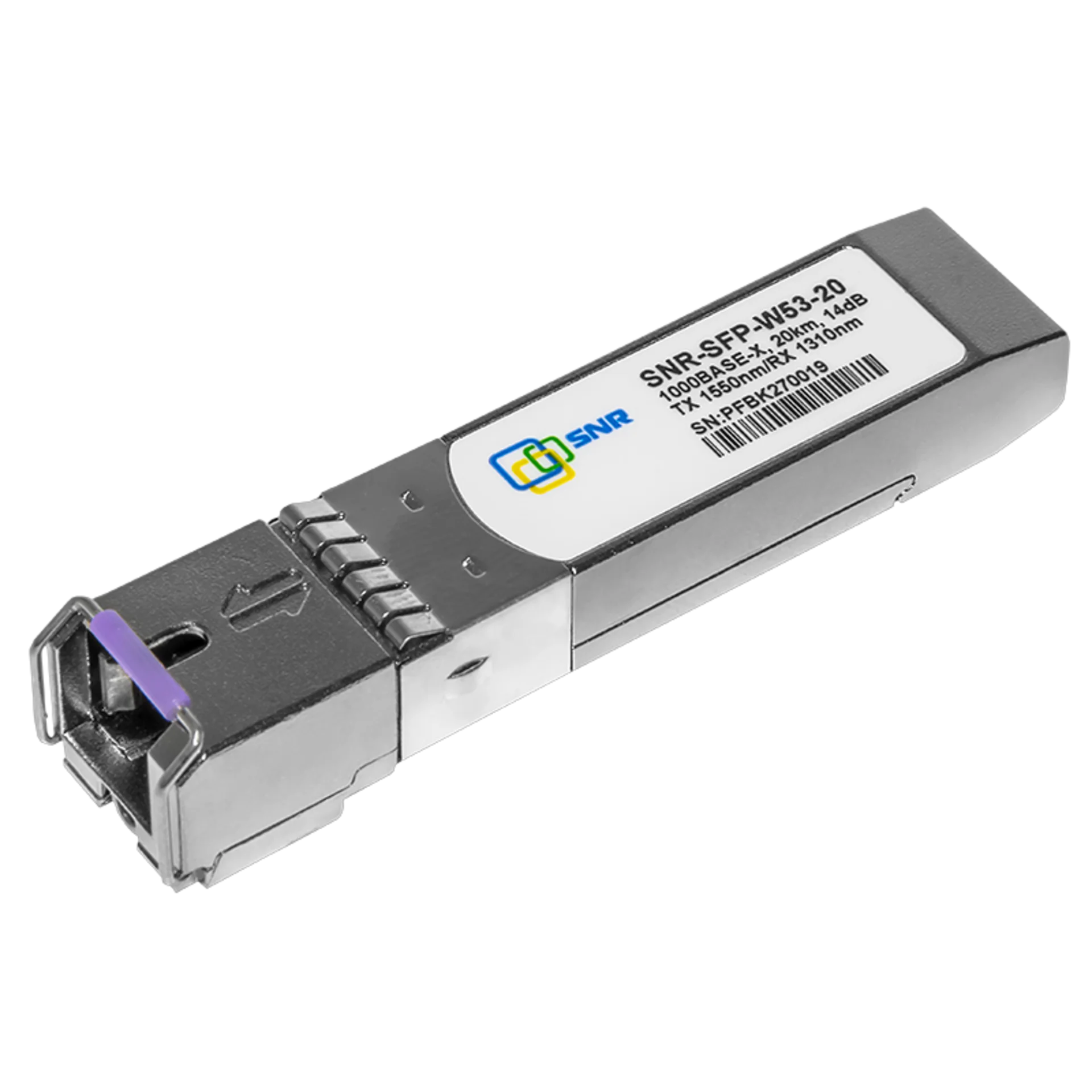 Модуль SFP WDM, дальность до 20км (14dB), 1550нм