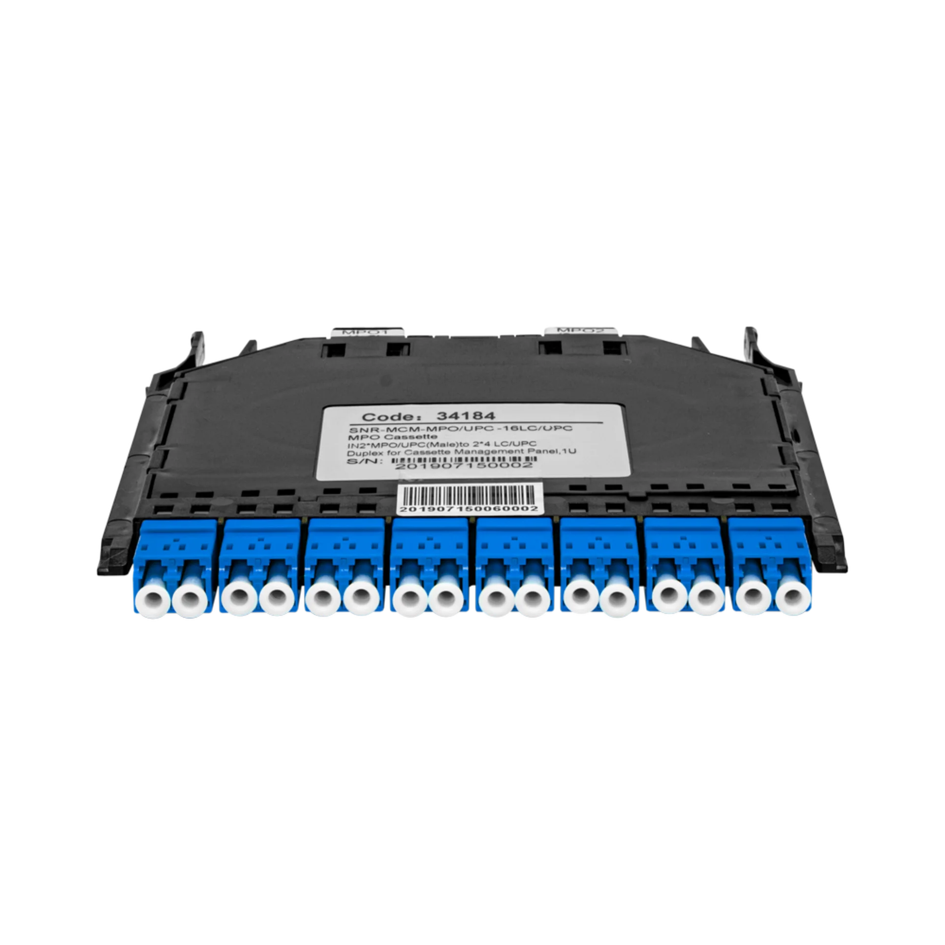 Кассета распределительная MPO/APC на 16LC/UPC портов SM для SNR-CMP-144P