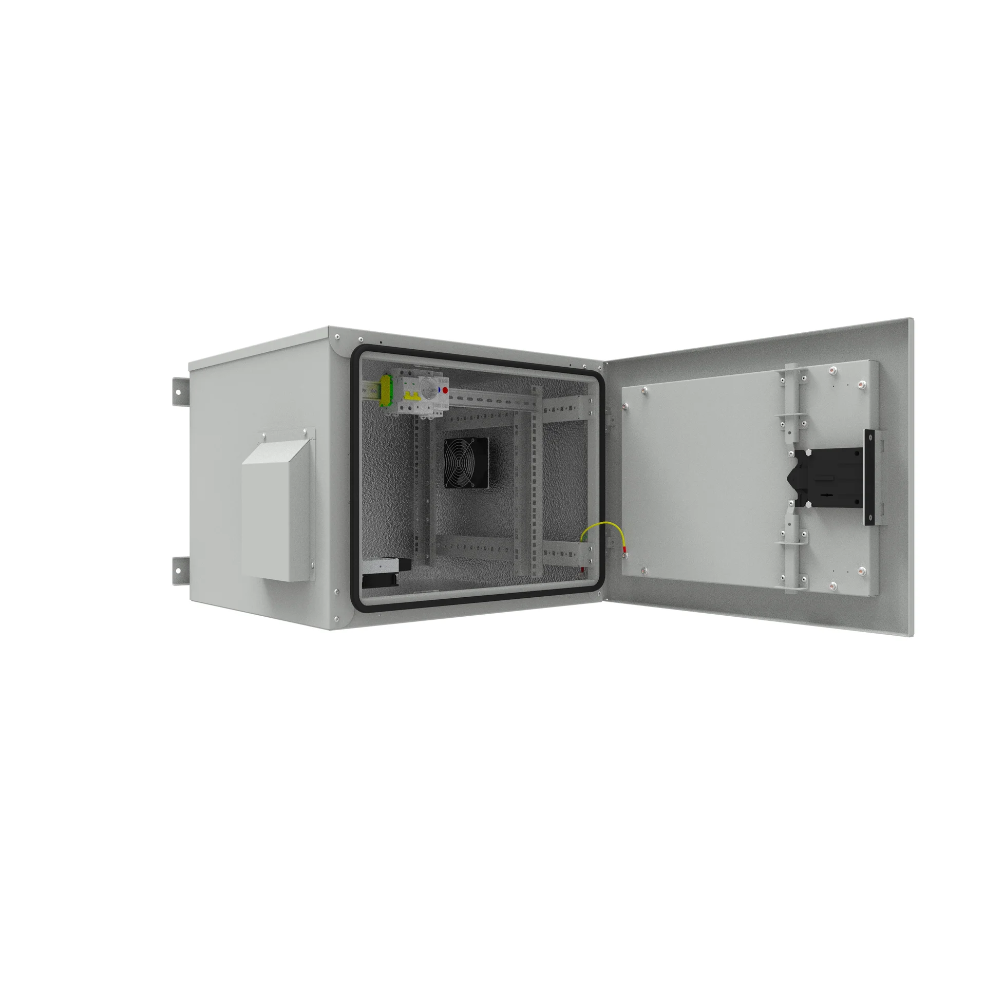 Шкаф уличный всепогодный 9U глубина 600мм (нагрев, охлаждение, контроль климата)