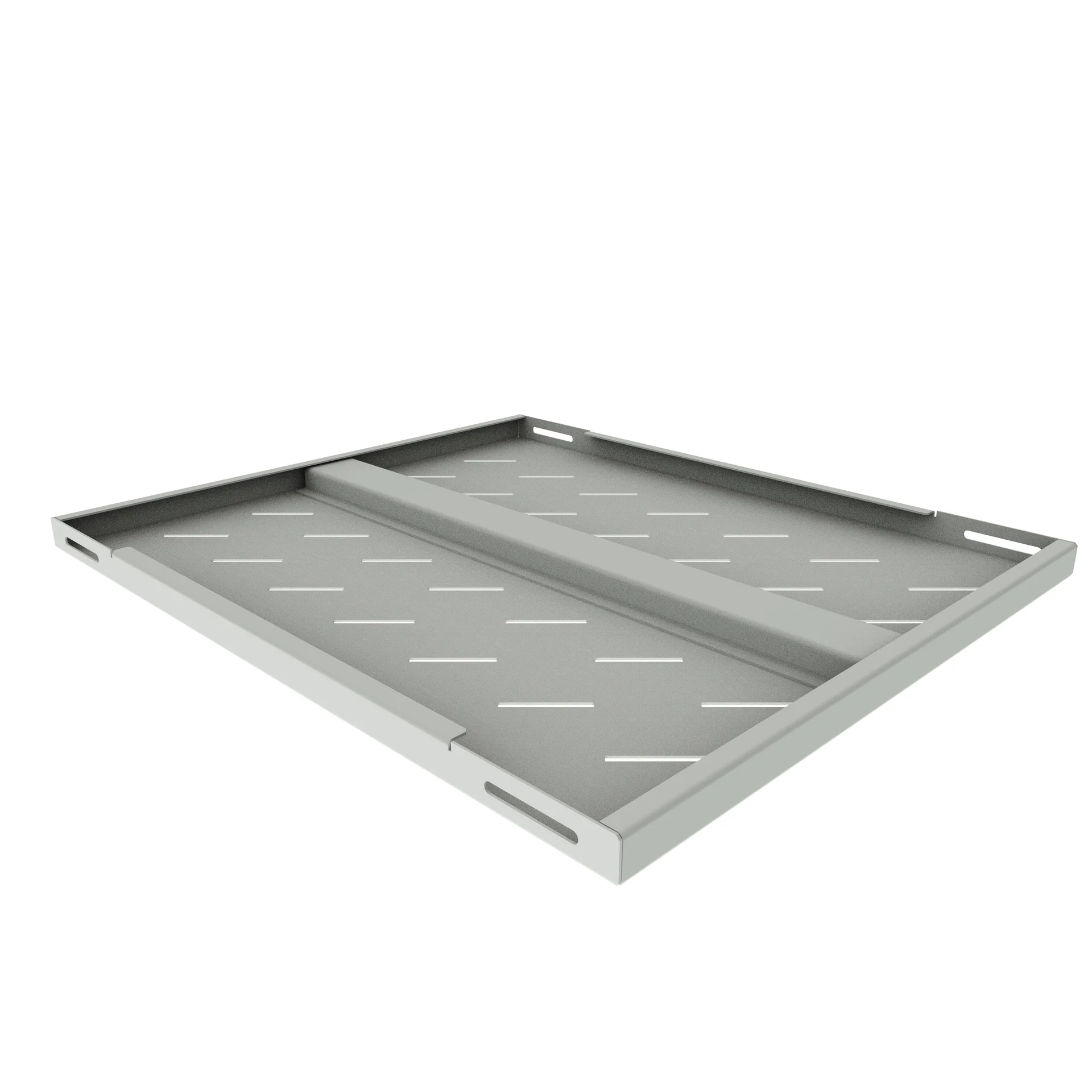 Полка стационарная усиленная для шкафов глубиной 800мм, (глубина полки 550мм) распределенная нагрузка 120кг, цвет-серый (SNR-SHELF-08055-120G)