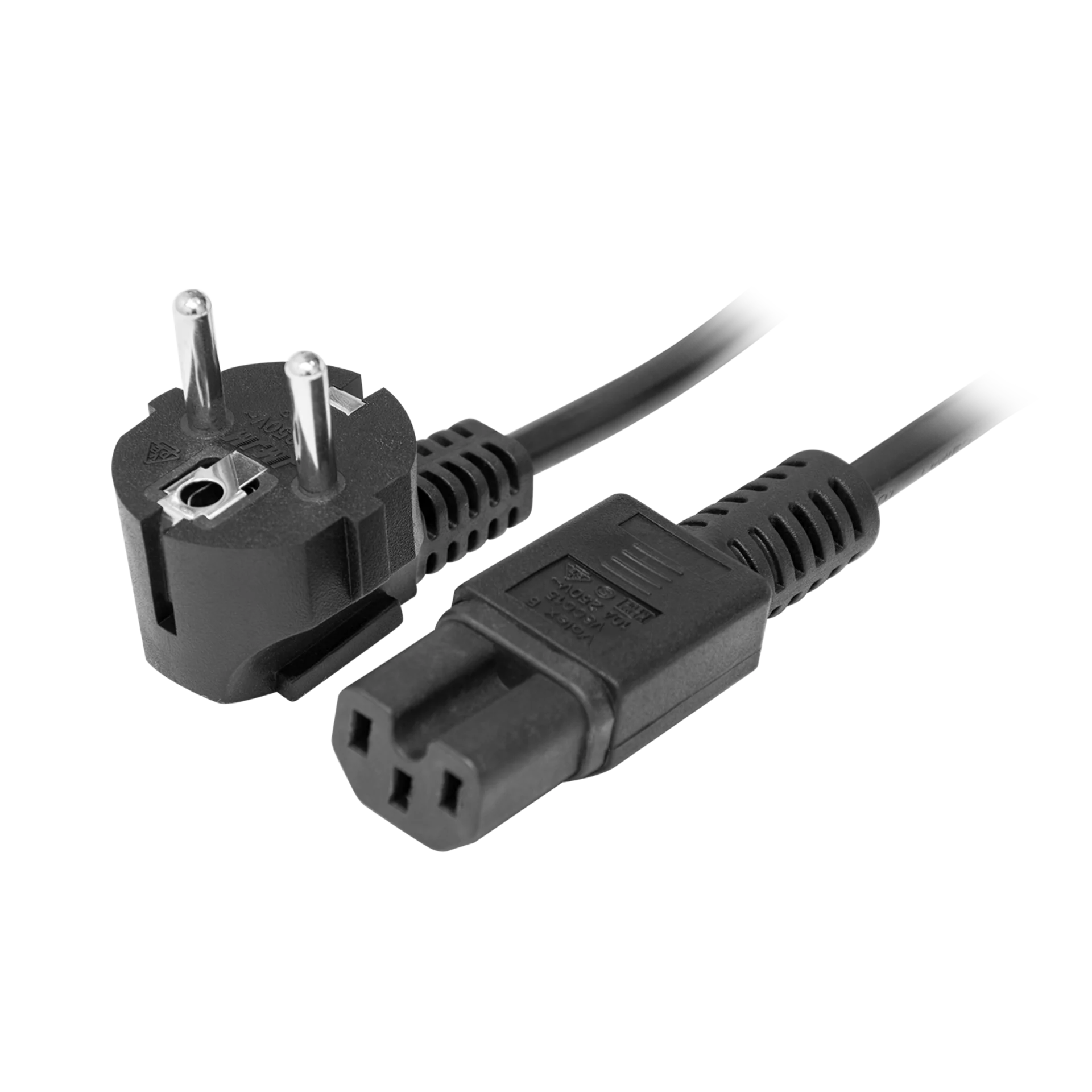 Кабель питания EU-Schuko/IEC320-C15, 220B, 10А, 1.8м