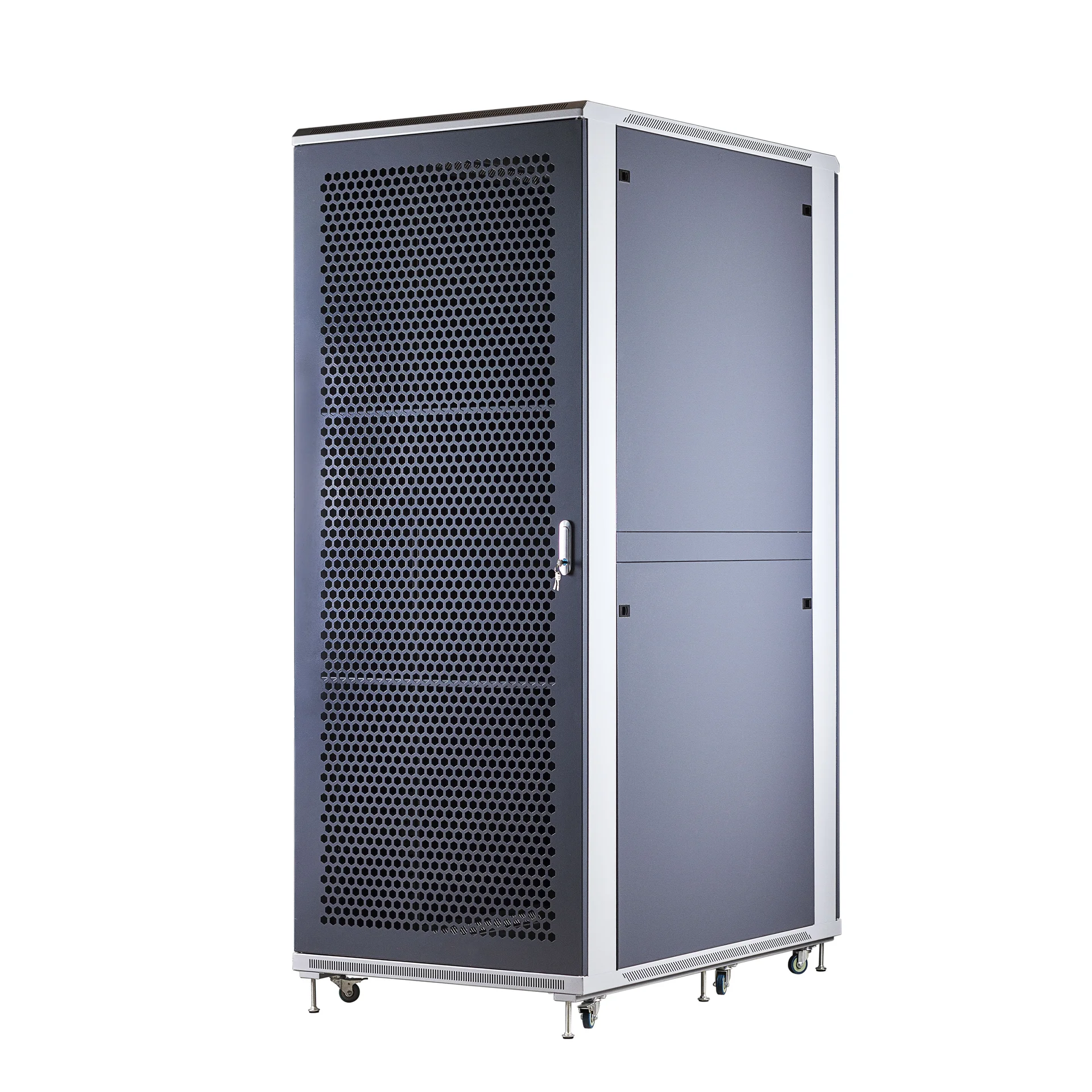 Шкаф телекоммуникационный напольный 42U 800x800мм, серия TFC (SNR-TFC-428080-CPDP-G-SF)