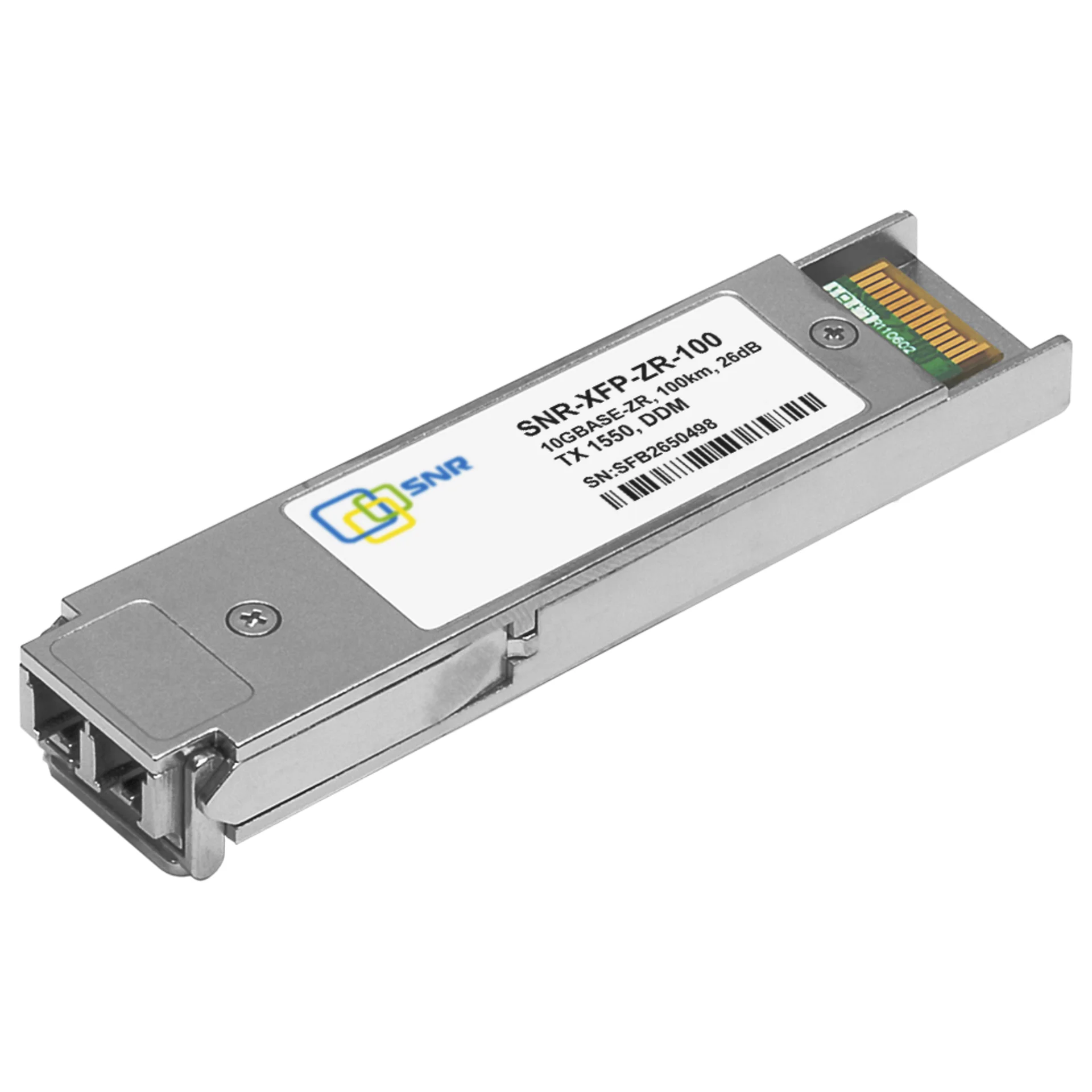 Модуль XFP оптический, дальность до 100 км (26dB), DDMI, 1550нм