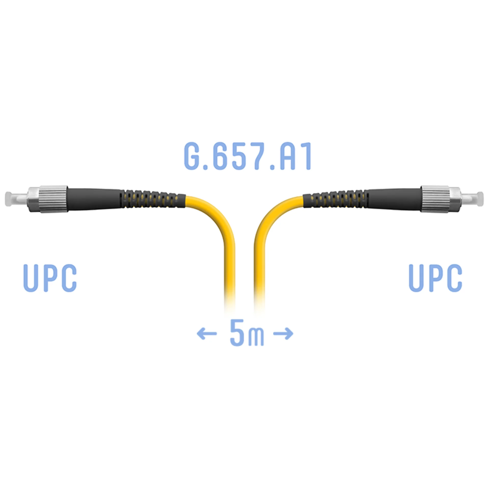 Патчкорд оптический FC/UPC SM G.657.A1 5 метров