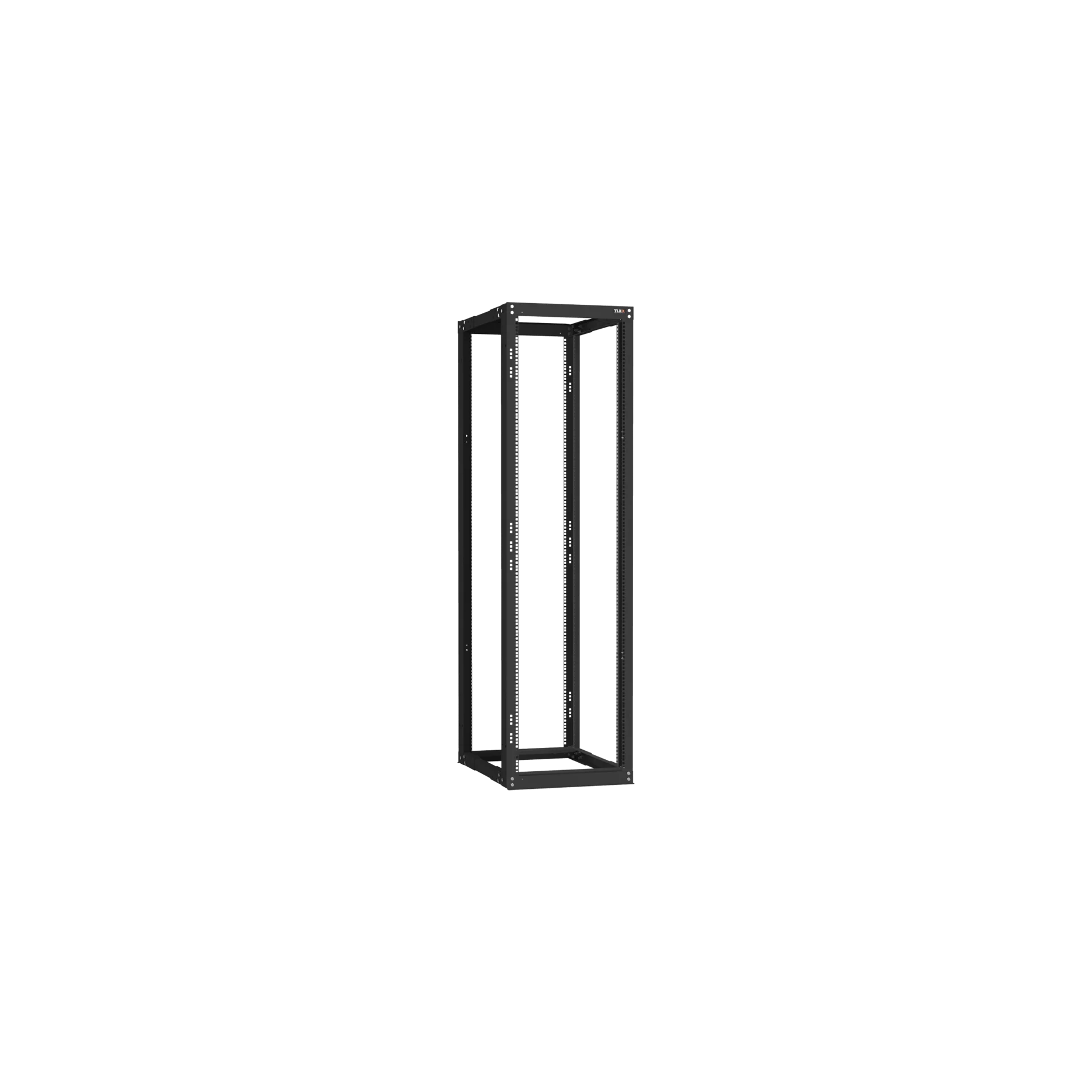 19" Монтажная стойка двухрамная раздвижная 42U Ш550хГ600-1000мм, черная