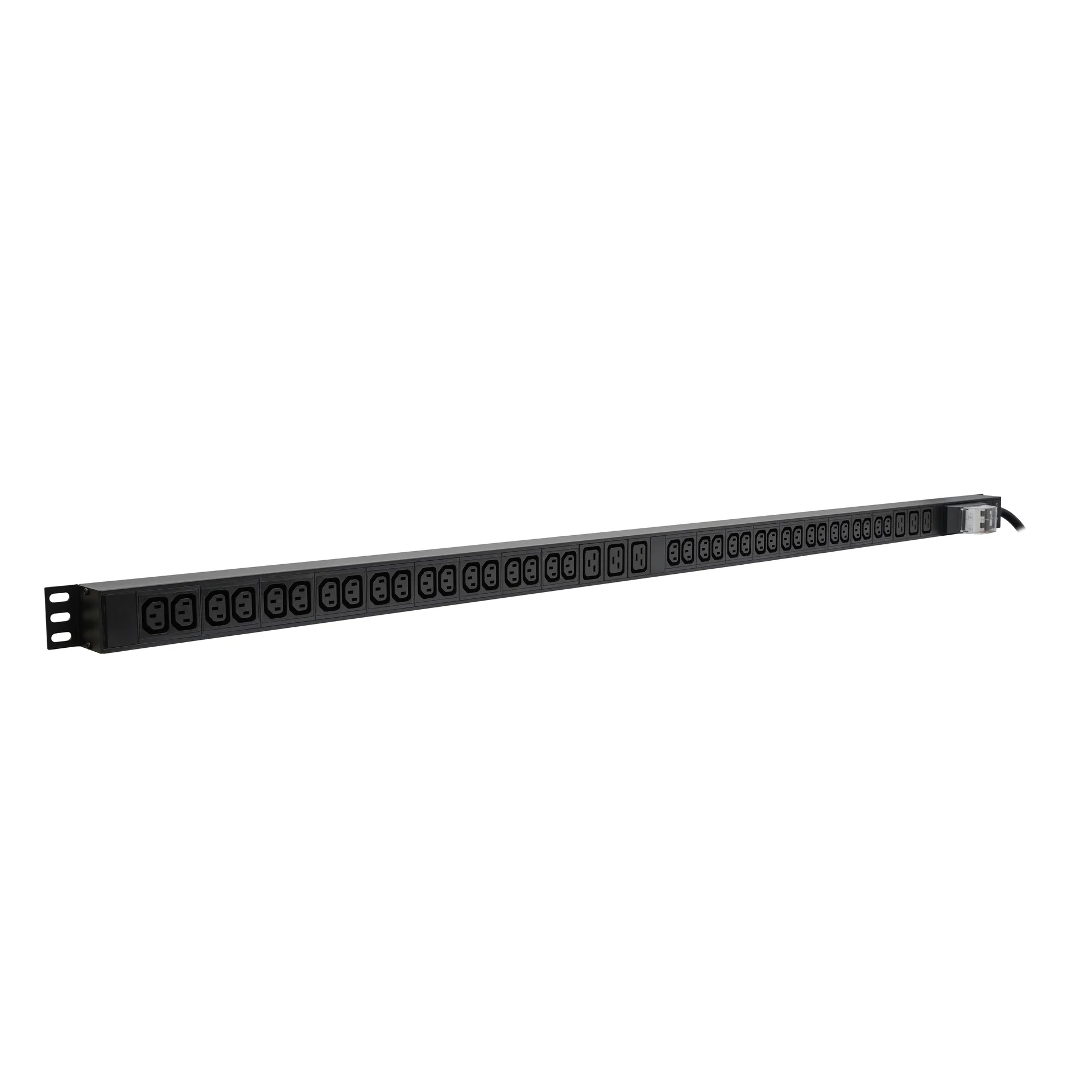 Блок электрических розеток на 36хIEC320 C13 и 6хIEC320 C19, шнур питания 3 м 3x6мм2 с вилкой IEC 60309 32A 2P＋E (IP44) 1507.0х50.0х44.4мм