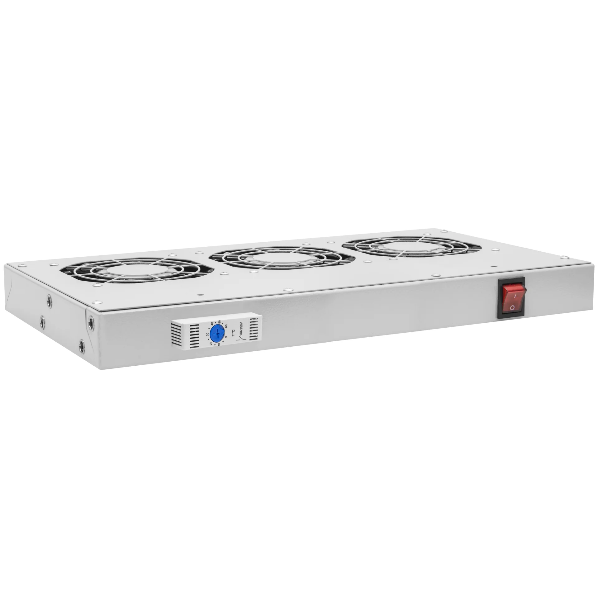 Модуль вентиляторный 19", 3 вентилятора, регулируемая глубина 230-415мм, с термостатом