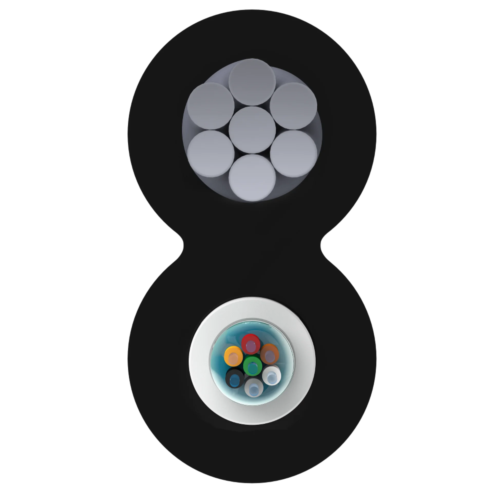 Кабель оптический Alpha Mile Mini-8, 8 волокон