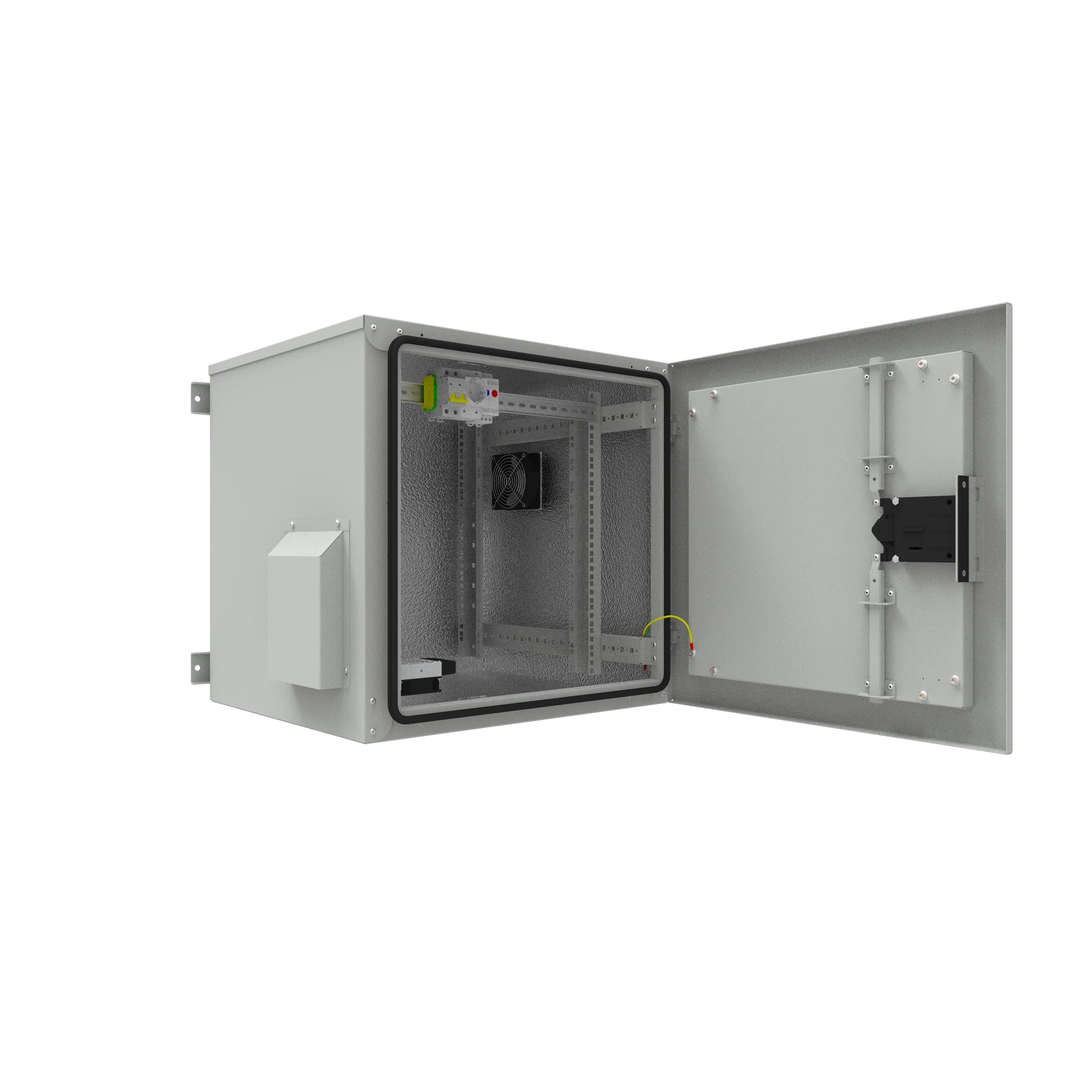 Шкаф уличный всепогодный 12U глубина 600мм (нагрев, охлаждение, контроль климата)