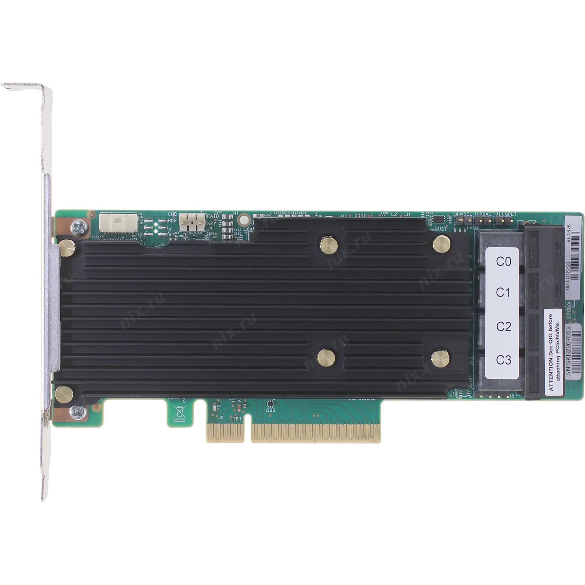 Контроллер LSI MegaRAID SAS 9460-16i, 05-50011-00, 12Gb/s, SAS/SATA/NVMe 16-port int