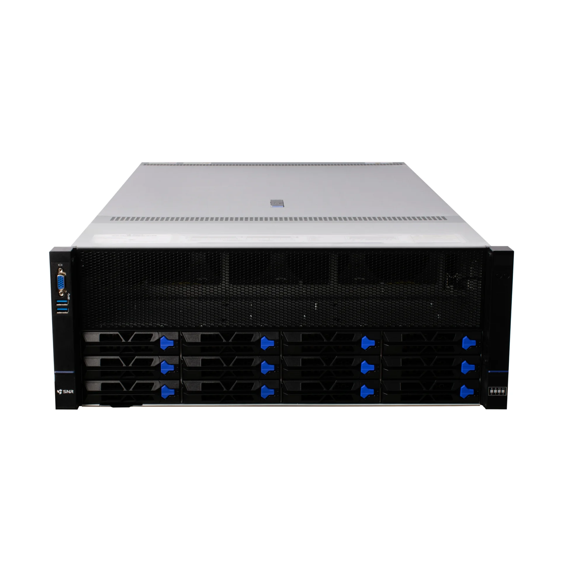 Серверная платформа SNR-SR4408LEG, 4U, AMD EPYC Gen4,5, DDR5, 12xHDD, 8GPU, резервируемый БП