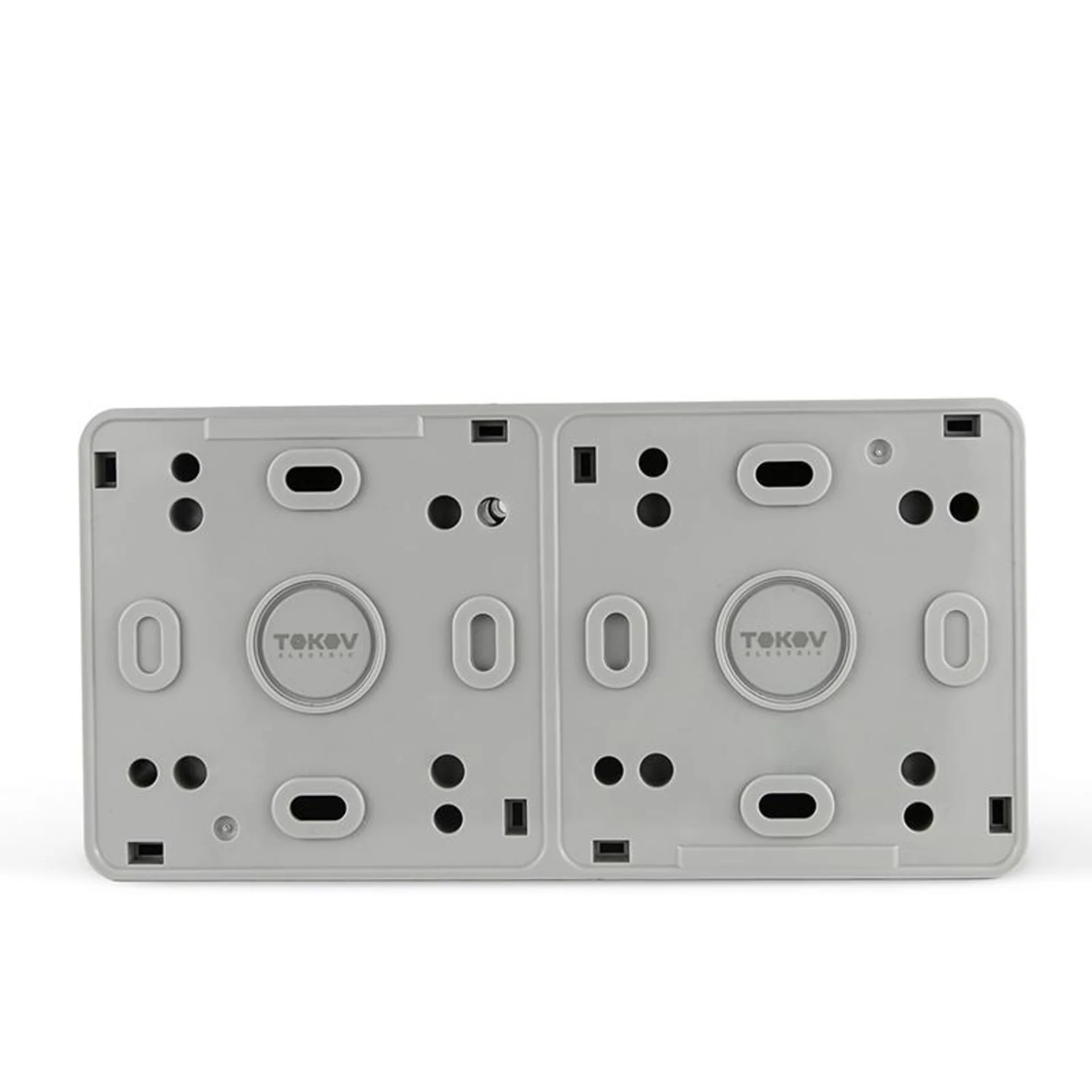 Блок ОП Nix (розетка 16А 250В с заземл. + 1-кл. выкл. 10А) IP54 сер. TOKOV ELECTRIC TKE-NX-V1RZ-C06T