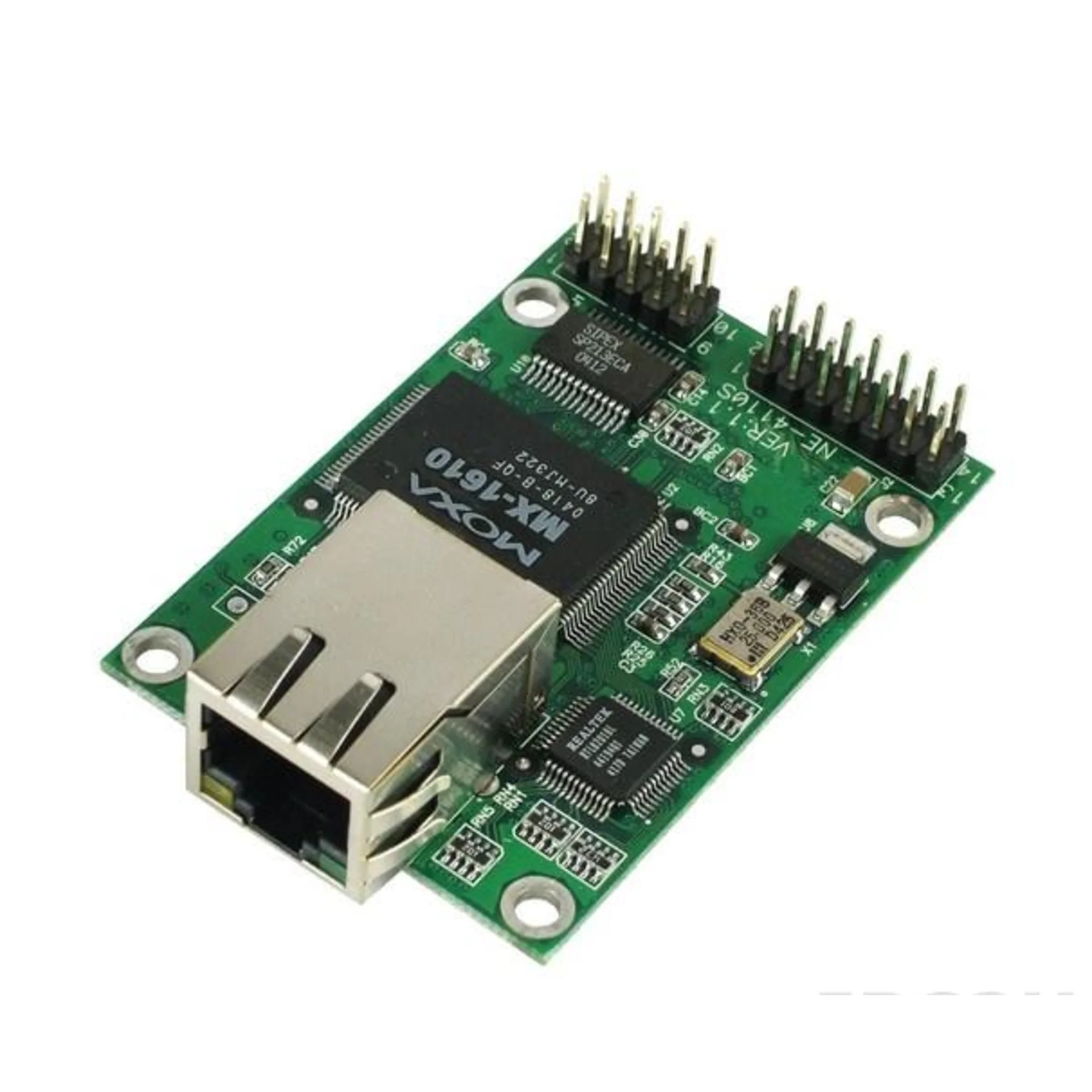 NE-4110A Встраиваемый преобразователь RS-422/485 в Ethernet с сетевым разъемом RJ45 MOXA