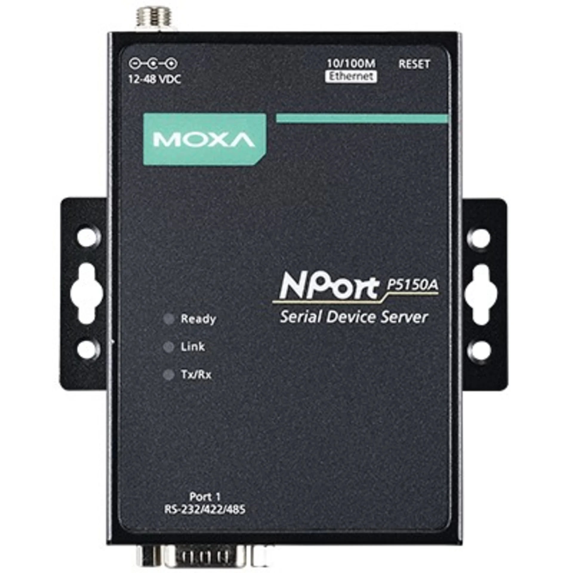 NPort P5150A 1-портовый сервер RS-232/422/485 в Ethernet с возможностью питания через Ethernet (PoE, стандарт IEEE 802.3af) MOXA