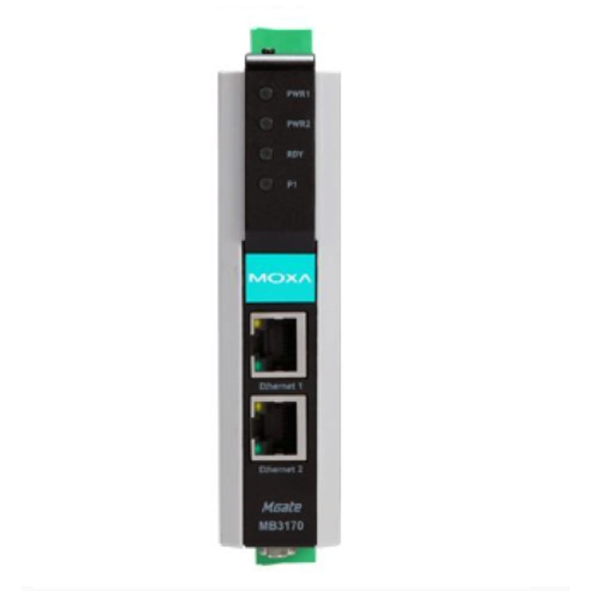 Преобразователь MGate MB3170 1-портовый преобразователь Modbus RTU/ASCII (RS-232/422/485) в Modbus TCP в промышленном исполнении