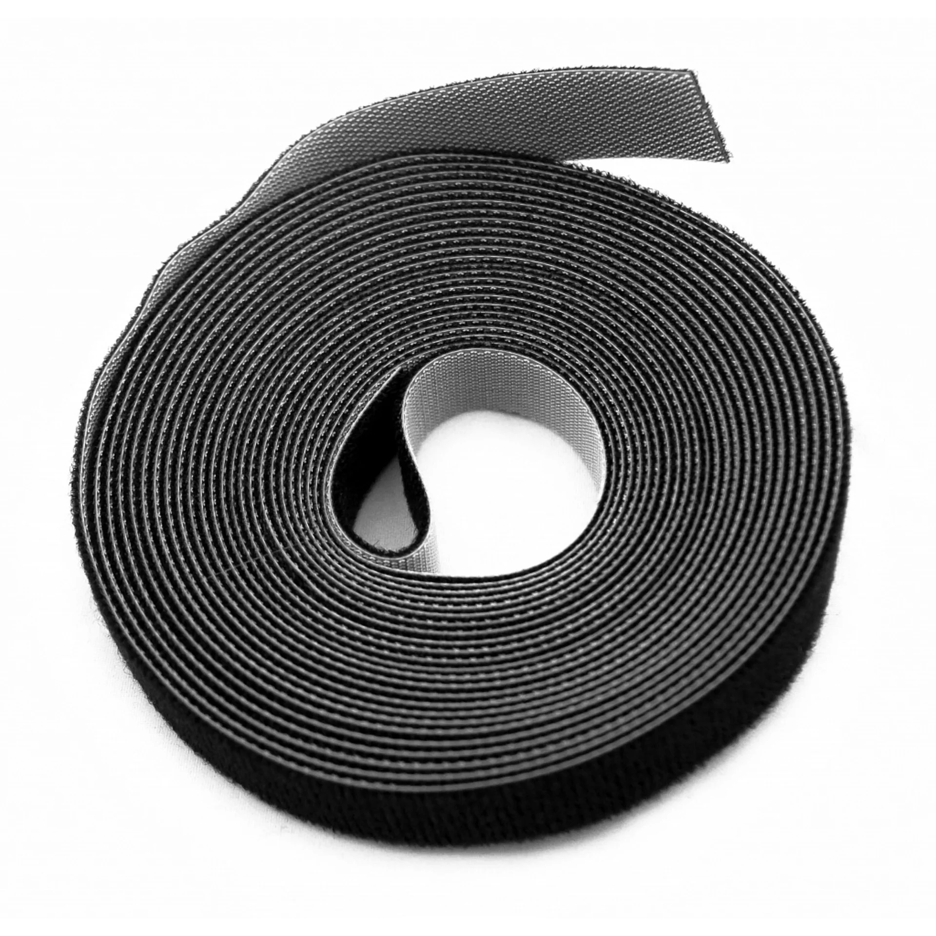 Лента (липучка) в рулоне Hyperline WASNR-5x9-BK ширина 9 мм, длина 5 м, черная 401702