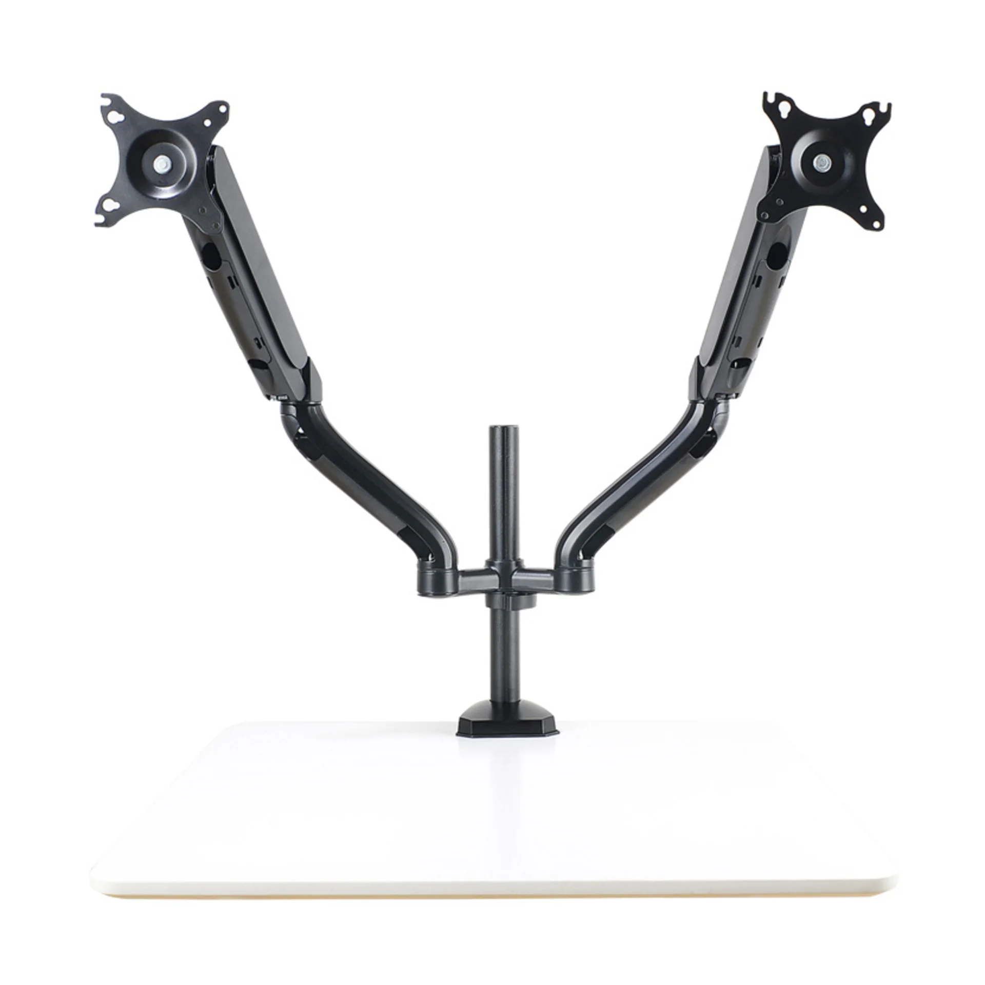 Кронштейн для мониторов ЖК Buro M8 черный 17"-27" макс.9кг крепление к столешнице поворот и наклон