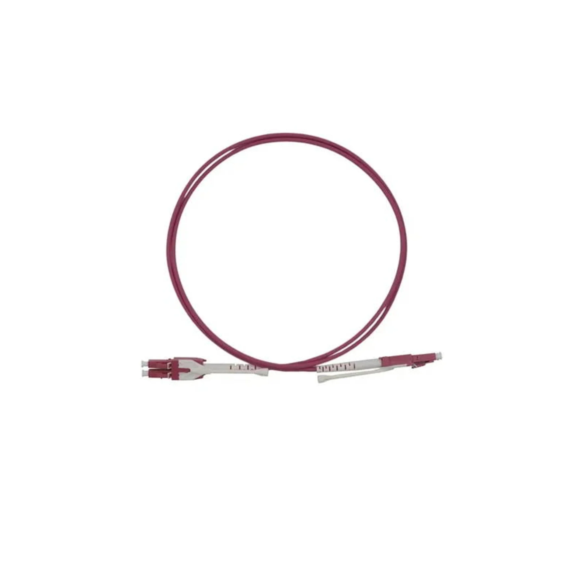 Патчкорд оптический LC/UPC-LC/UPC MM (OM4) Duplex (HD) 2,5 метрa, 2мм