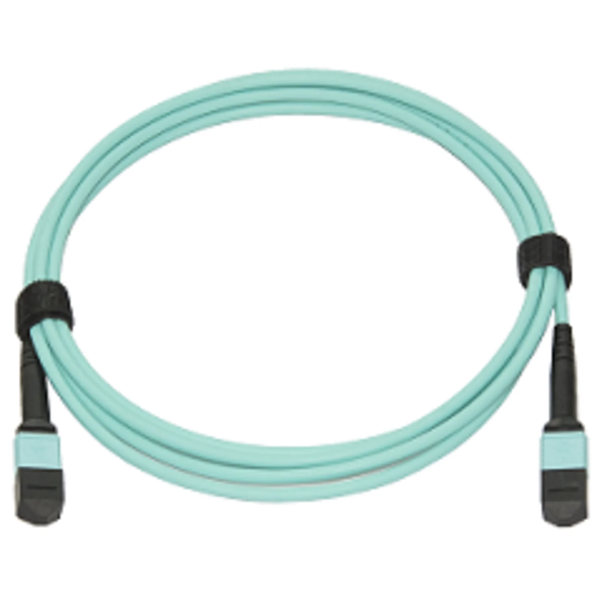 Патчкорд оптический MPO/UPC FF MM, 12 волокон, 1 метр (Cross)