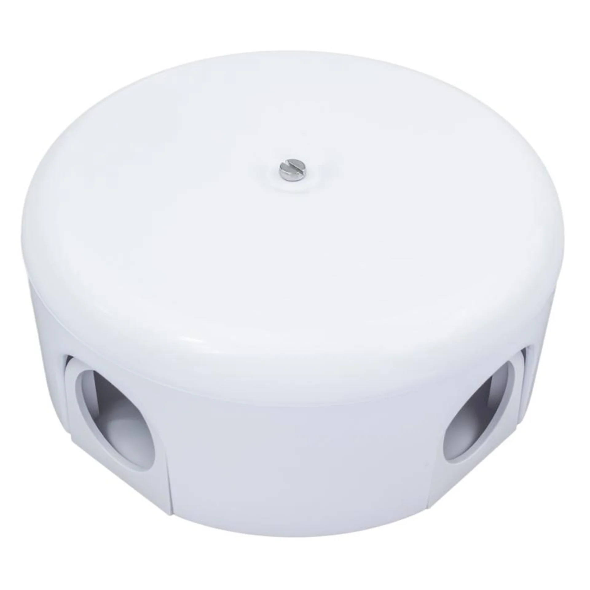 Коробка распределительная d78мм ЛИЗЕТТА (в компл. 4 кабельных ввода) ABS-пластик бел. Bironi B1-521-