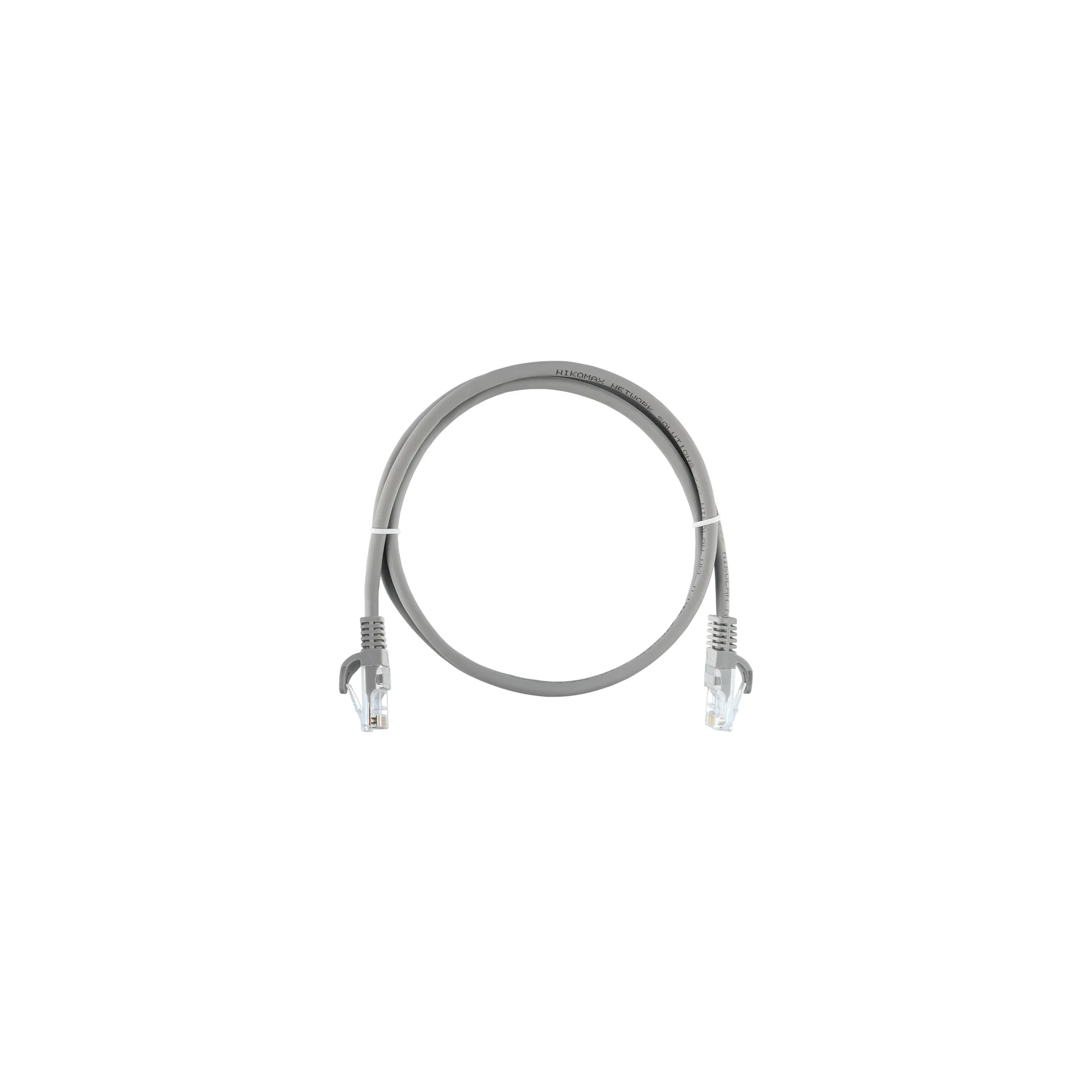 Коммутационный шнур NIKOMAX U/UTP 4 пары, Кат.5е, 24AWG (7х0,205мм), LSZH нг(А)-HFLTx, серый, 10м
