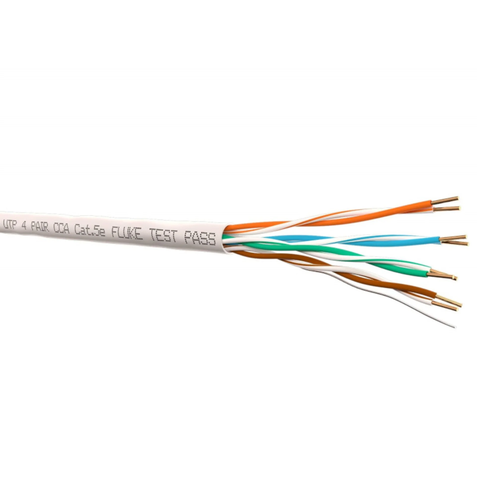 Кабель UTP4 cat.5e, одножильный, 305м, CCA,серый.